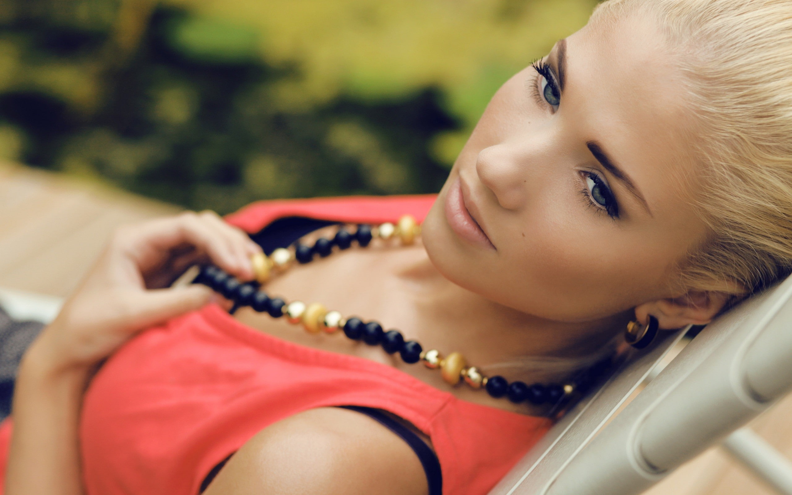 models, birkeland, berit, women, blondes, 2K, HD Wallpaper