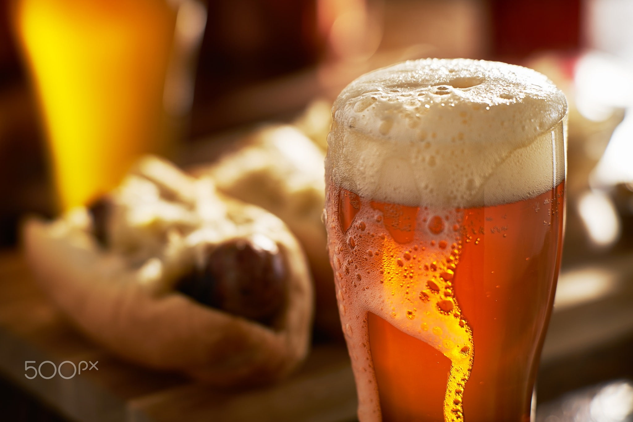 food, beer, 1080P, hot dogs, Joshua Resnick, HD Wallpaper