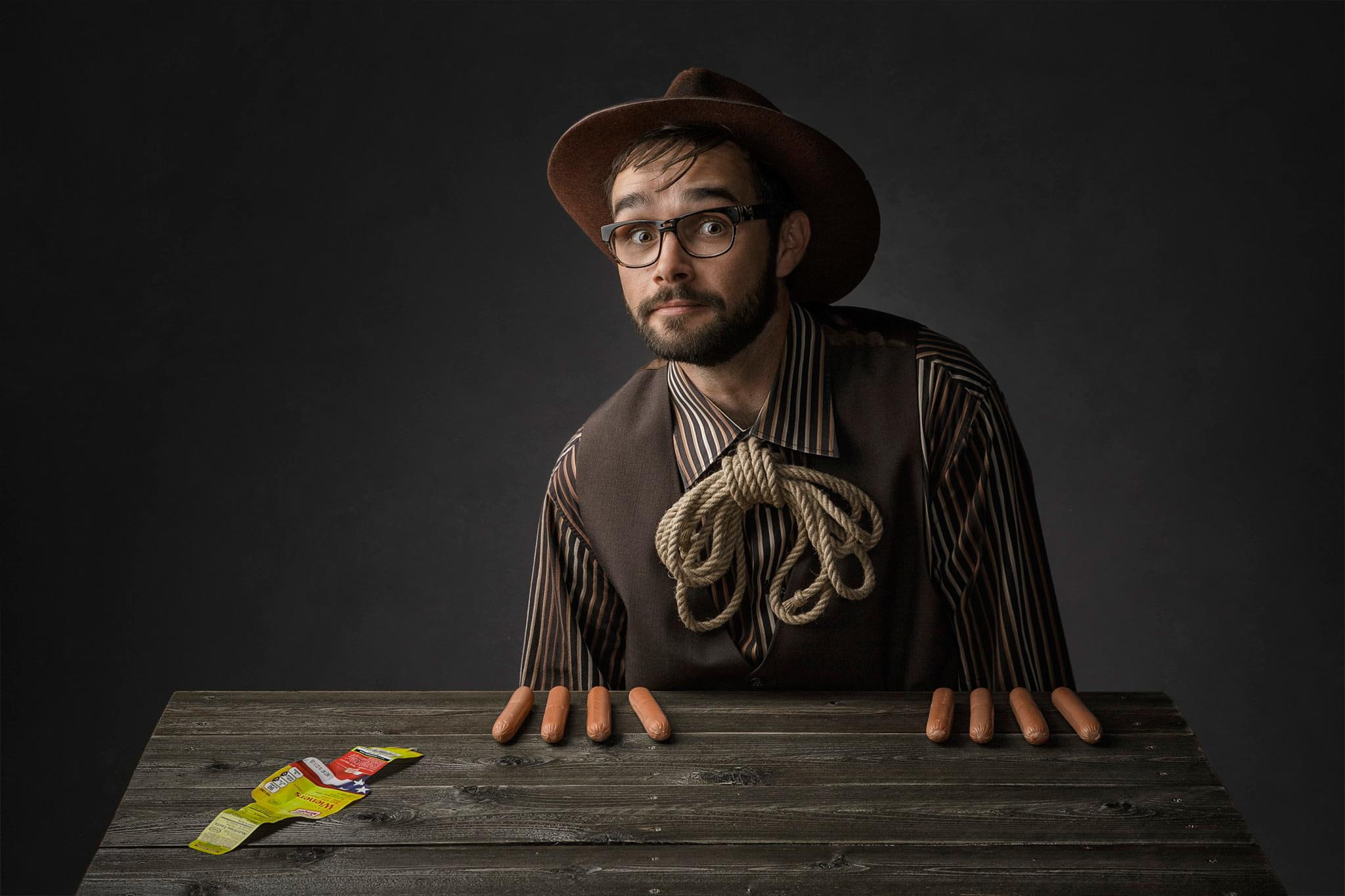 sausages, 1080P, hot, glasses, diggity, portrait, hot diggity dog, dog, photoshoot, HD Wallpaper