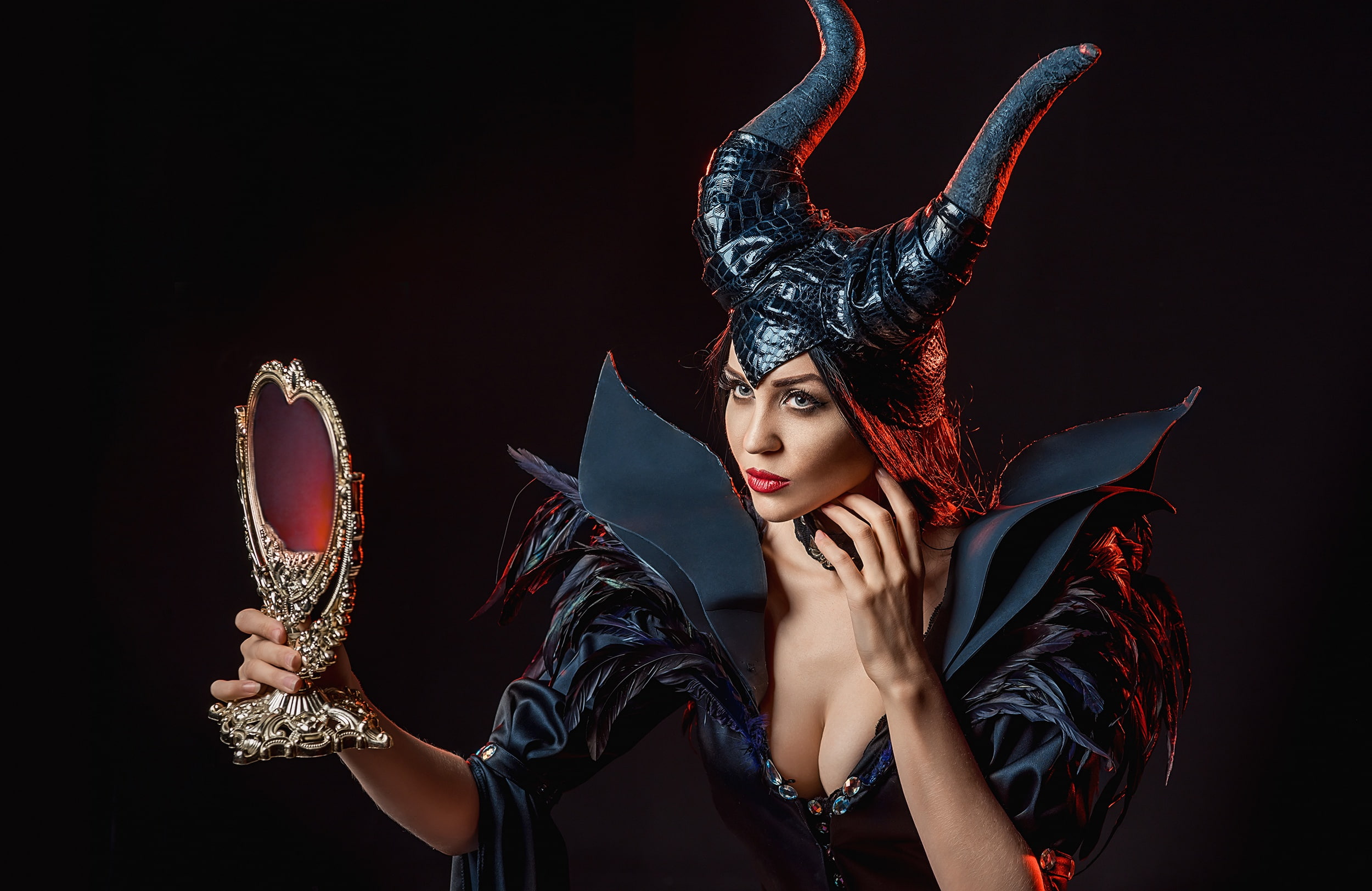 cosplay, 1080P, A Diakov George, mirror, HD Wallpaper