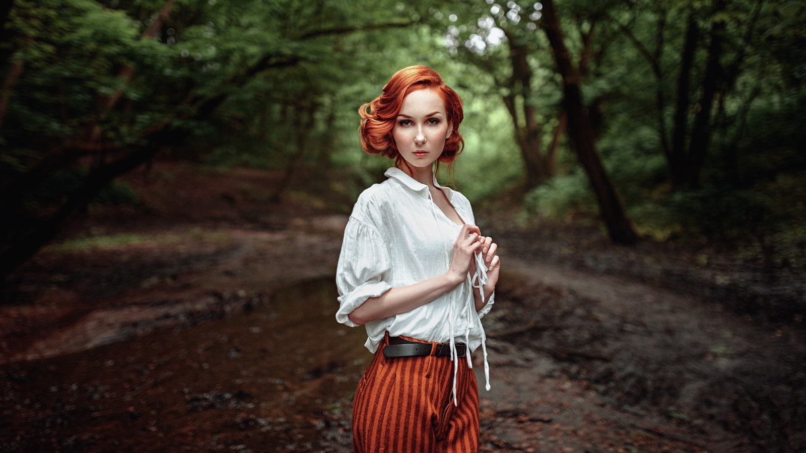 redhead, Georgy Chernyadyev, Anna Boevaya, 720P, women, HD Wallpaper