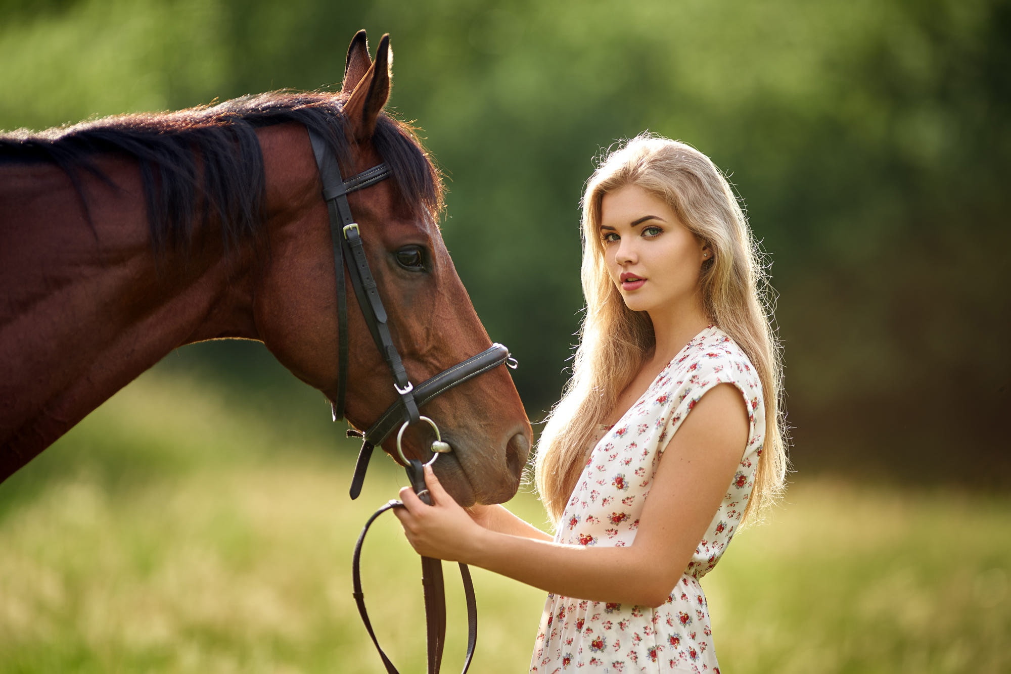 beautiful horse, Milan R, girl, Czech Republic, horse, 1080P, Beautiful Lucka, Lucka, HD Wallpaper