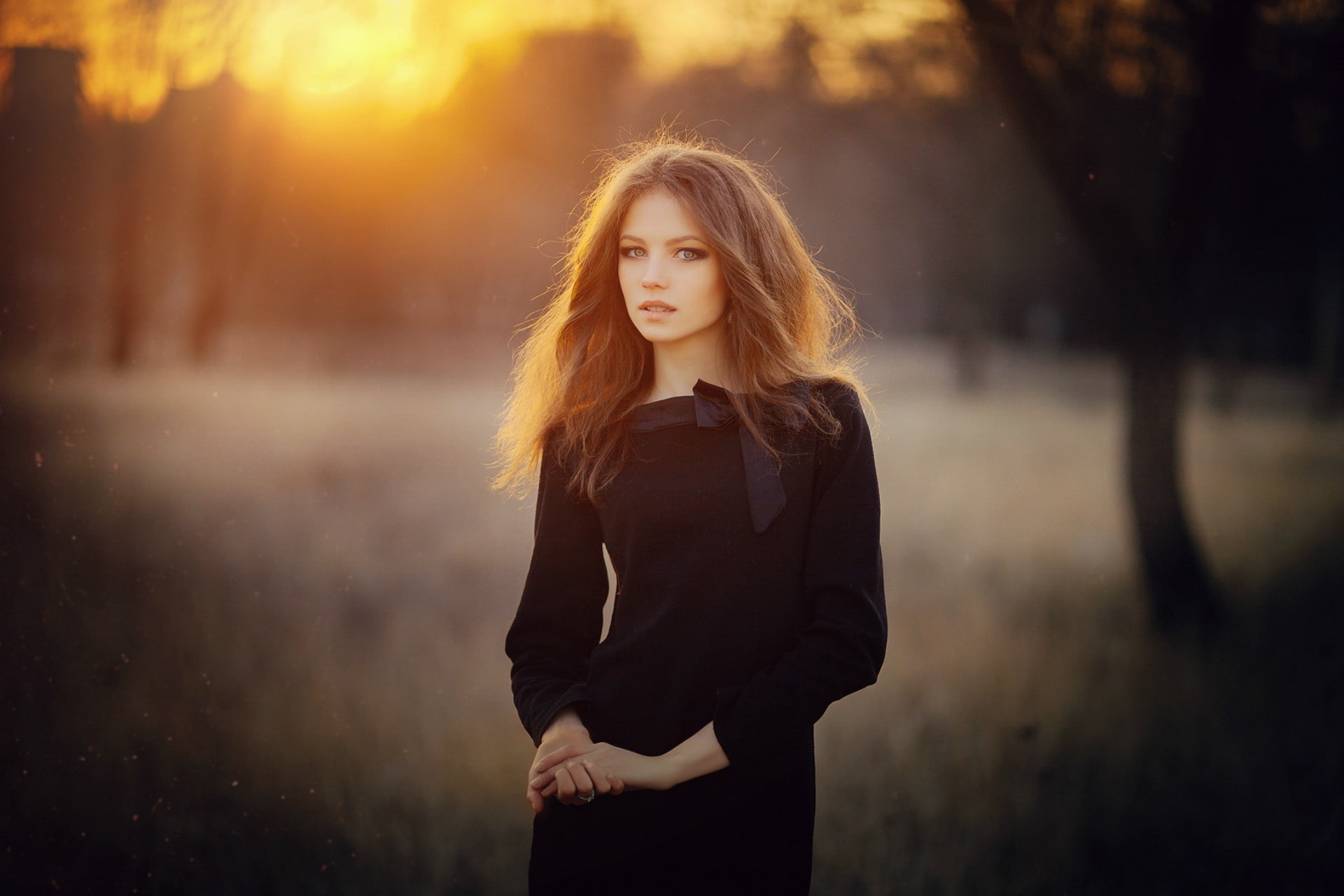 1080P, model, Sergey Piltnik, brunette, photography, Ksenia Malinina, women, HD Wallpaper