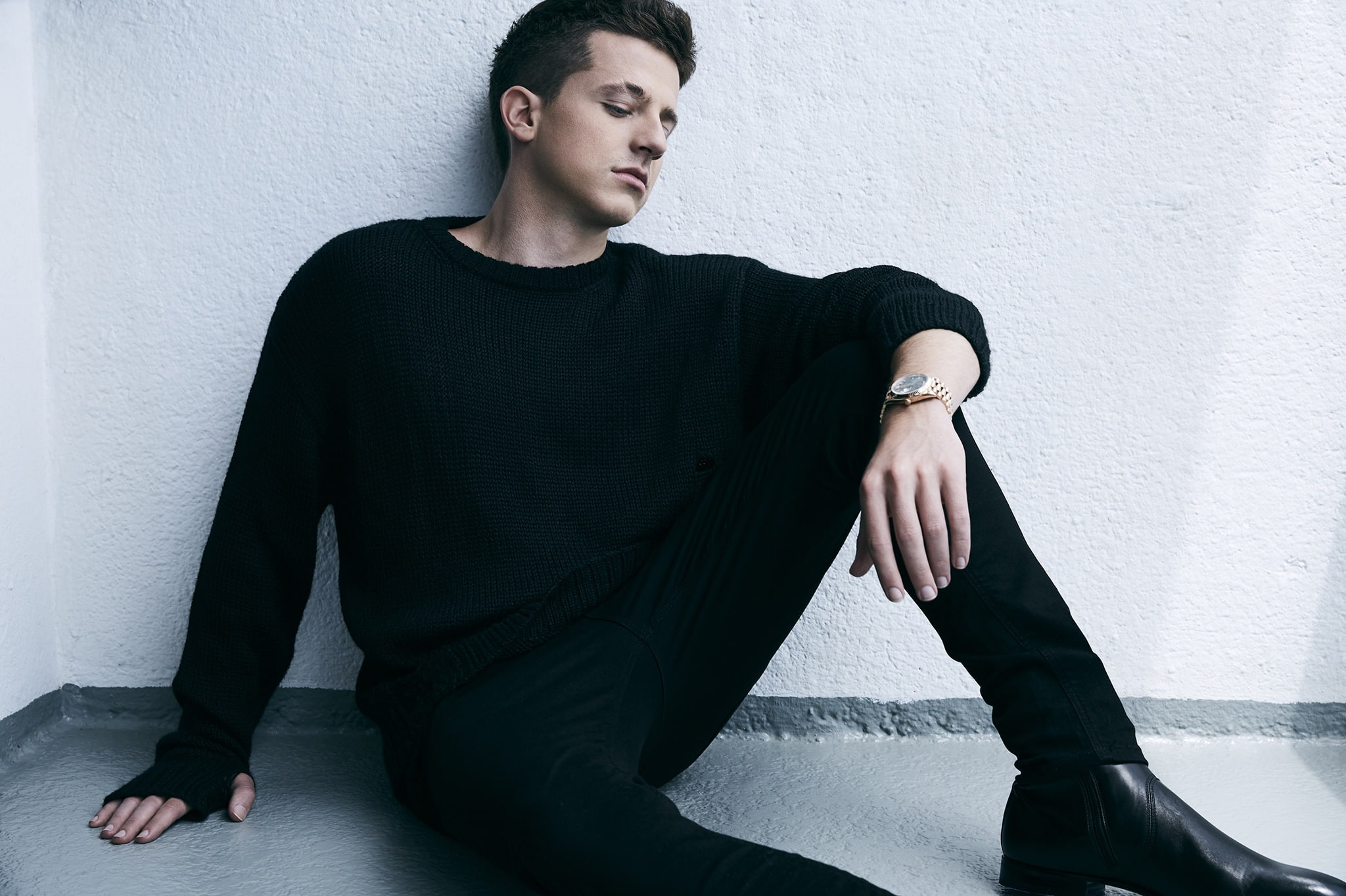 male, sweater, 1080P, photo, Charlie Puth, HD Wallpaper
