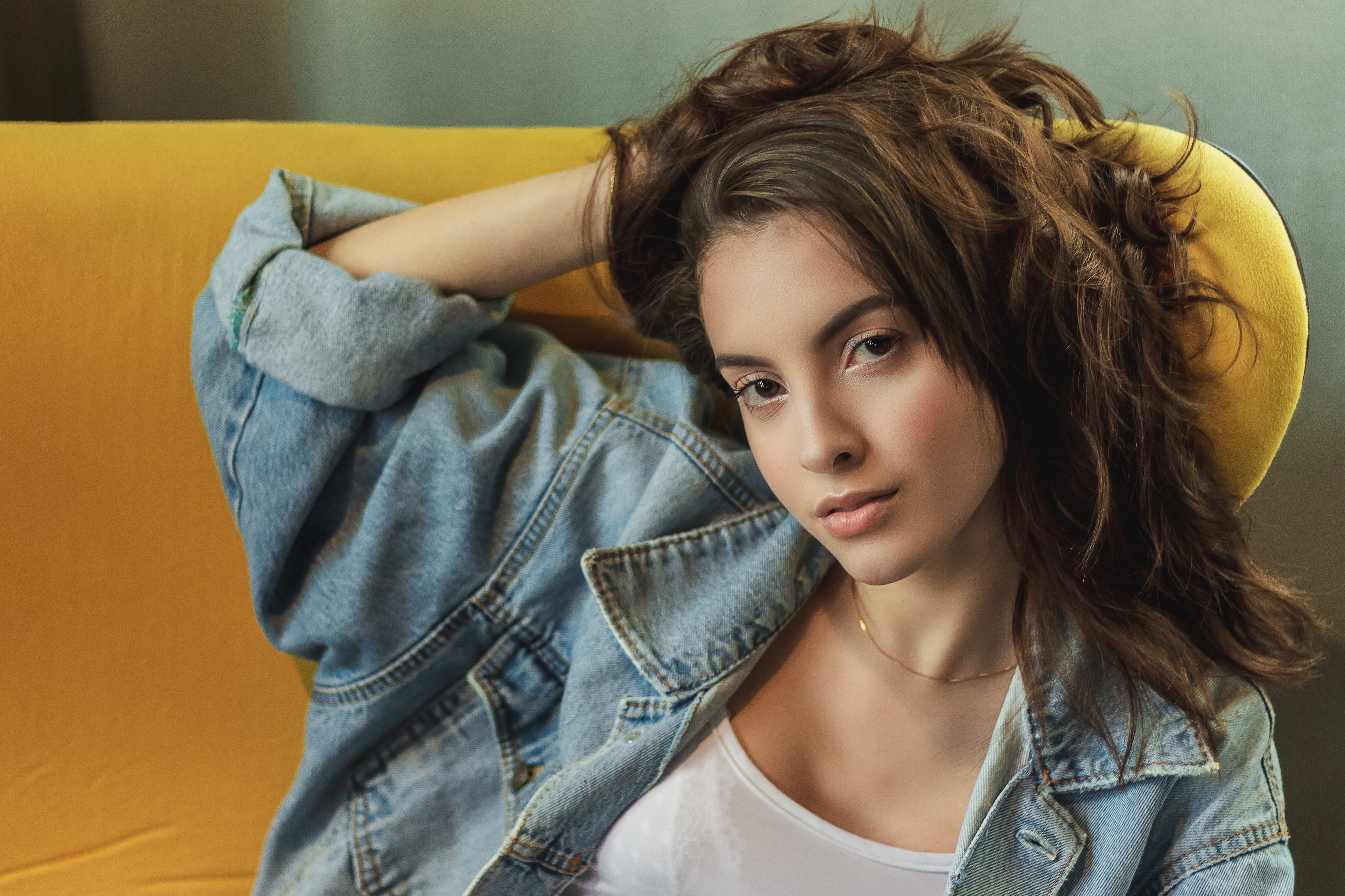 hairstyle, 5K, women, photoshoot, hair, beauty, pretty, looking at camera, adult, casual wear, headshot, woman, lifestyles, front view, teenager, real people, HD Wallpaper