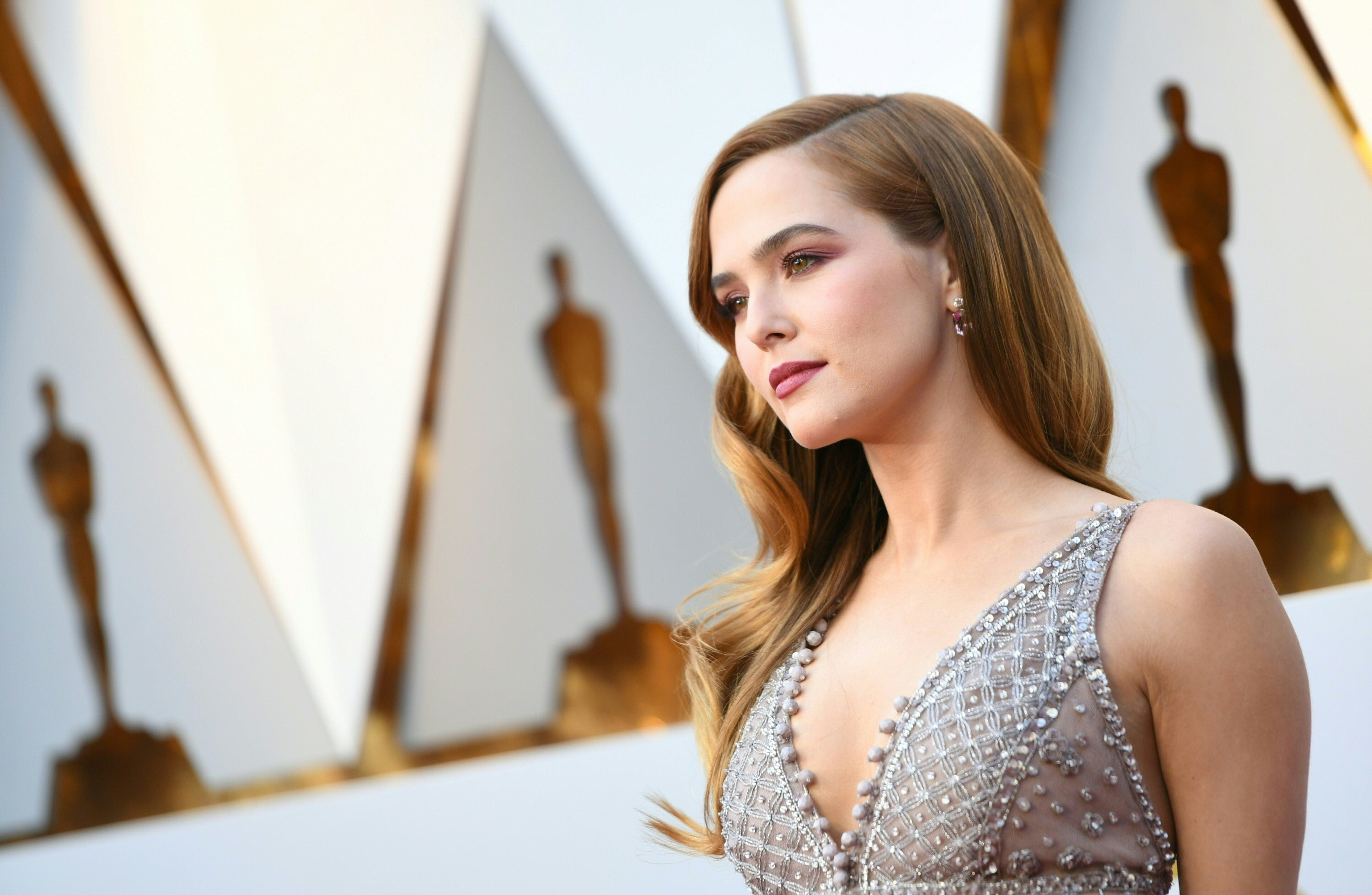 American, Lipstick, 2K, Zoey Deutch, Actress, Actresses, HD Wallpaper