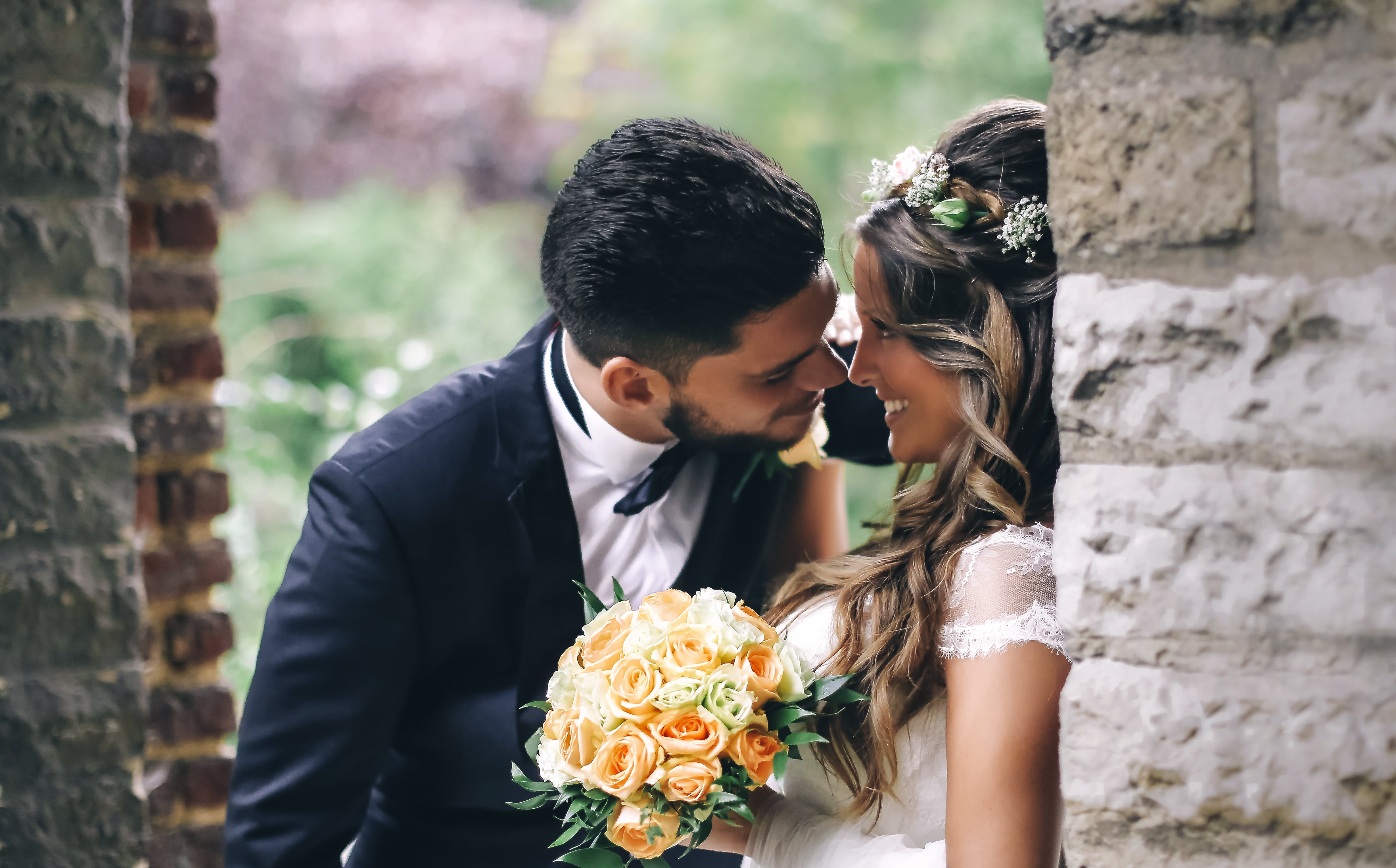 4K, David Olkarny, tili tili dough, the bride, the groom, HD Wallpaper