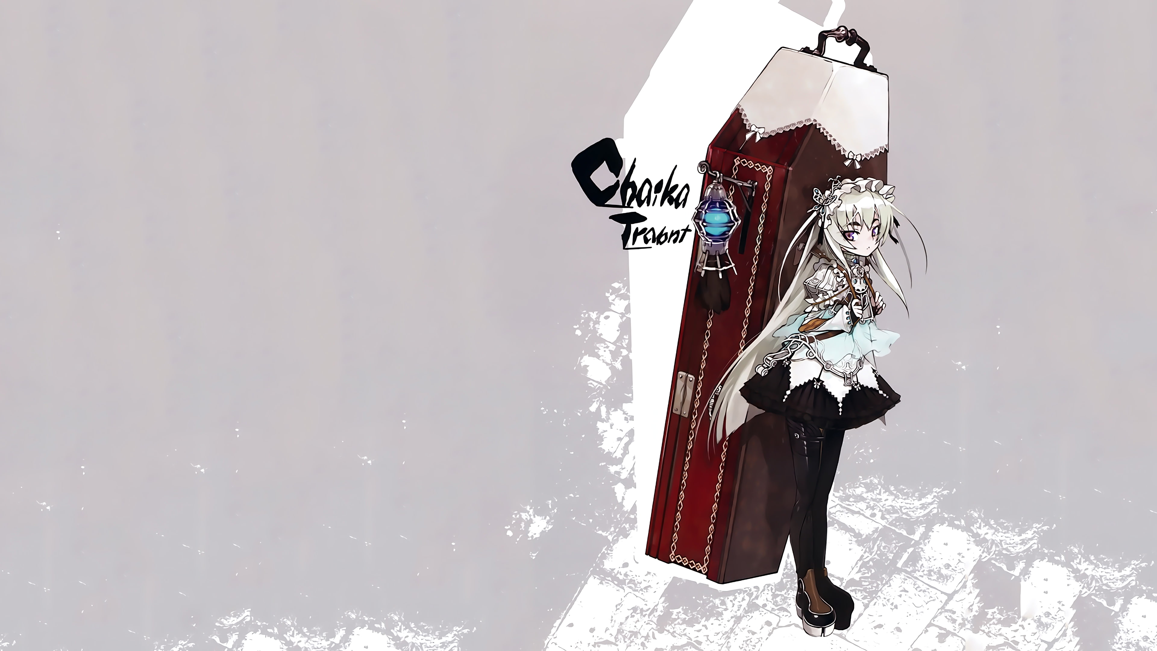 cold temperature, adult, leisure activity, outdoors, full length, Hitsugi no Chaika, holiday, one person, winter, snow, warm clothing, sky, snowing, nature, HD Wallpaper