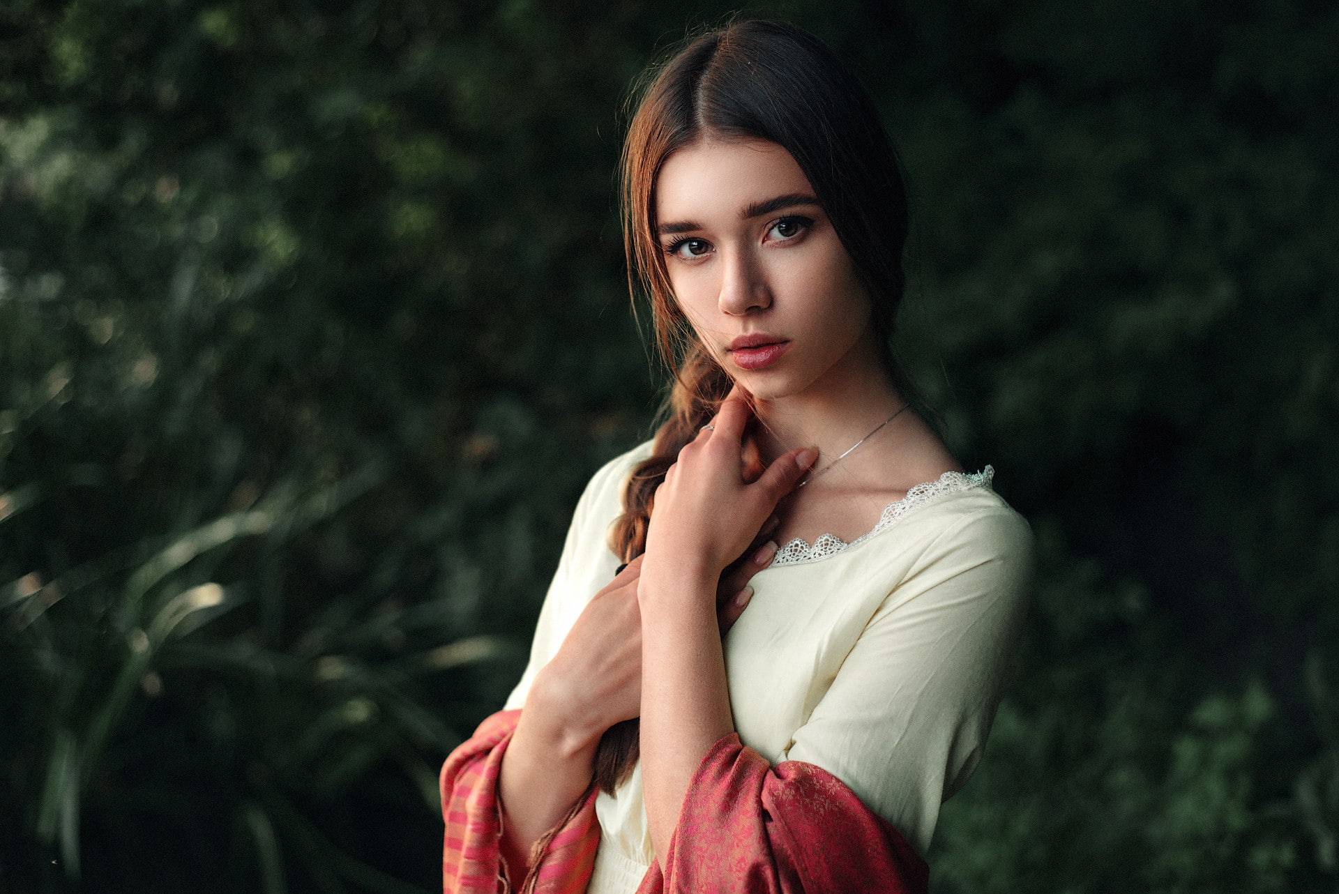 face, portrait, women, 1080P, Maks Kuzin, HD Wallpaper