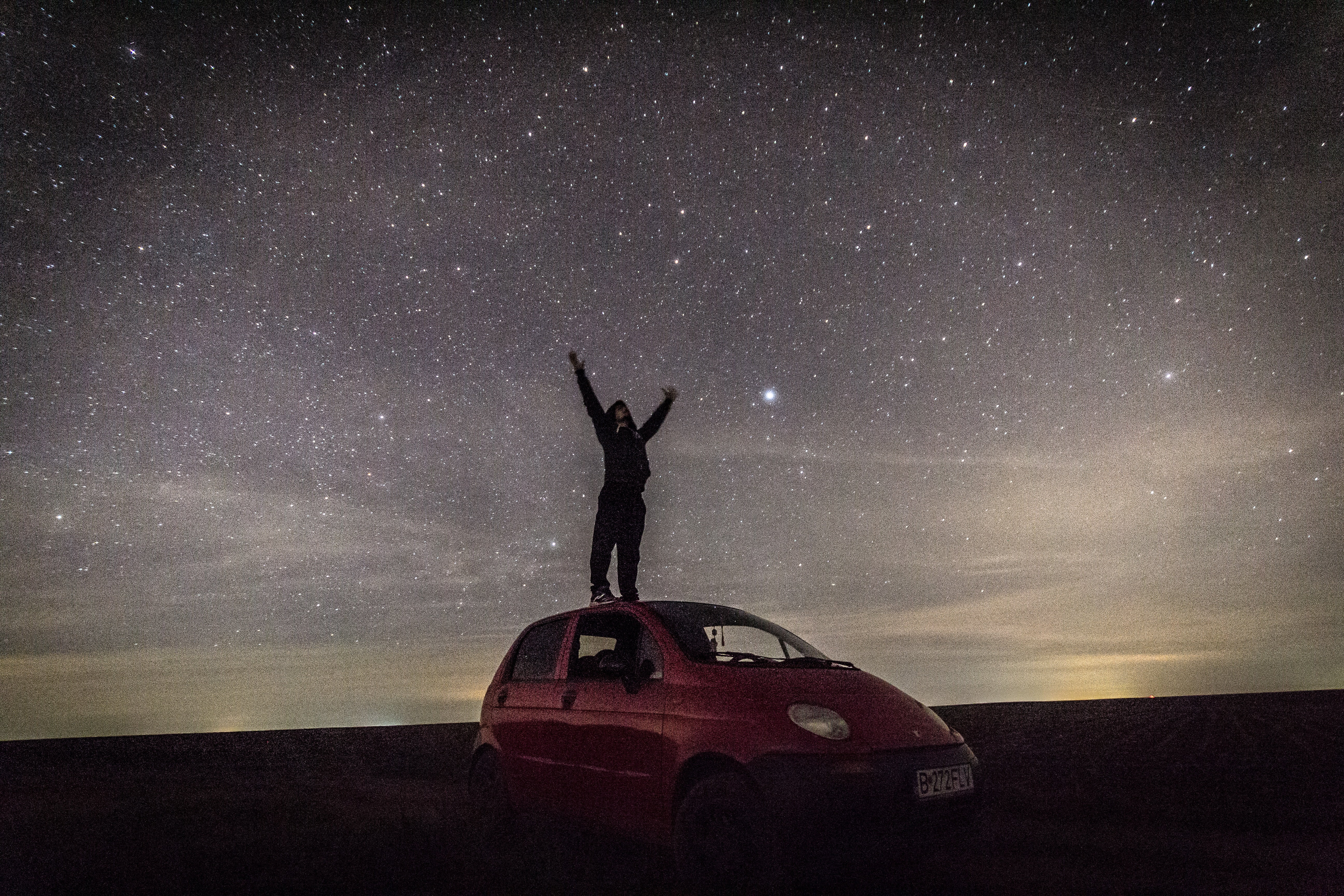 5K, standing, exploration, mode of transportation, boy, star - Space, long, clear, human arm, one person, scenics - nature, fantasy, space, night, digital composite, HD Wallpaper