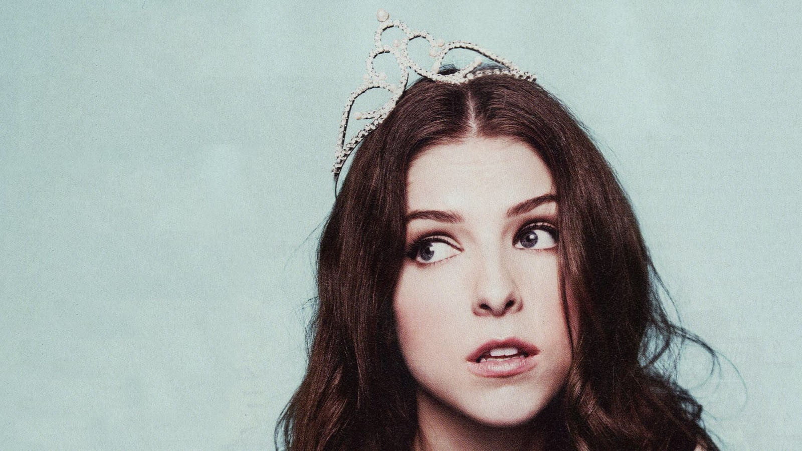 brunette, women, looking at camera, wall - building feature, young women, teenager, hair, Anna Kendrick, real people, indoors, black, headshot, portrait, HD Wallpaper