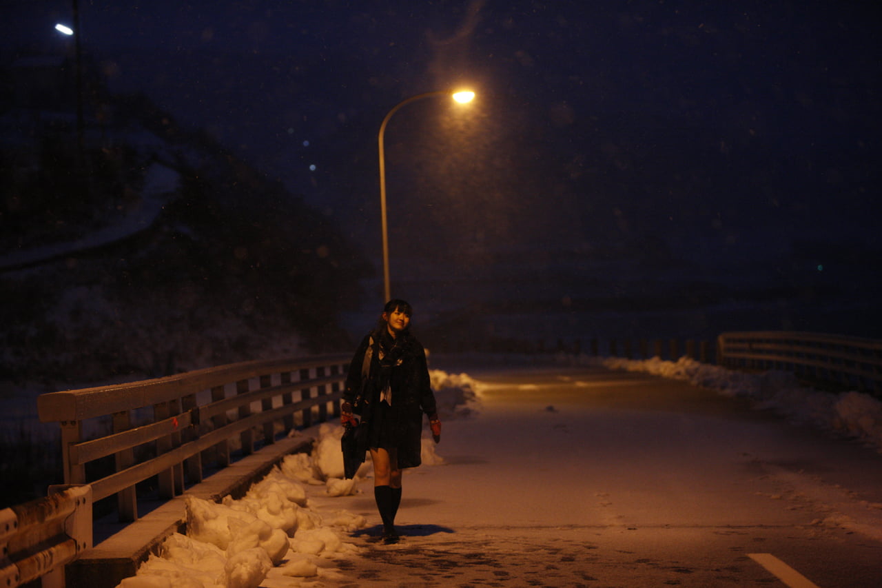 Airi Suzuki, school uniform, 720P, snow, HD Wallpaper