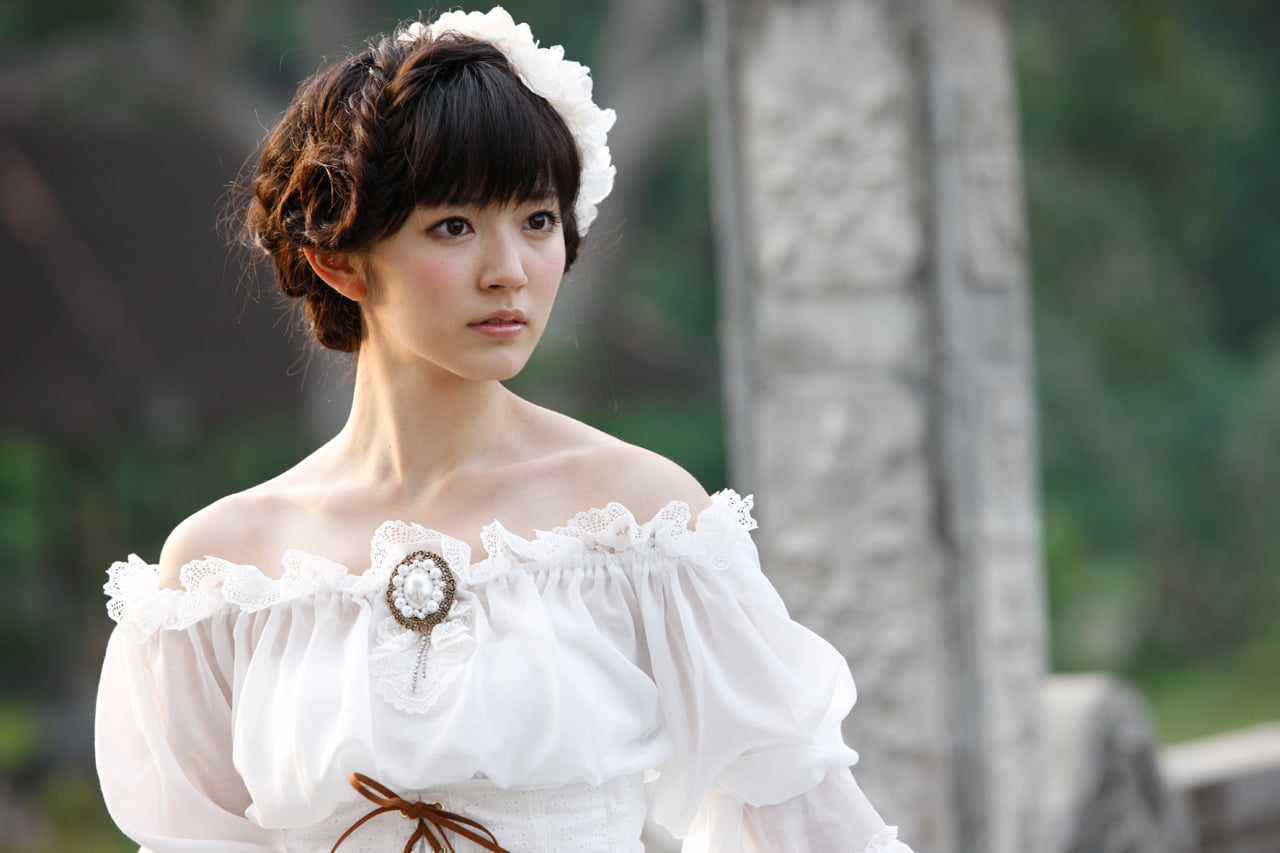 white dress, outdoors, 720P, Airi Suzuki, HD Wallpaper
