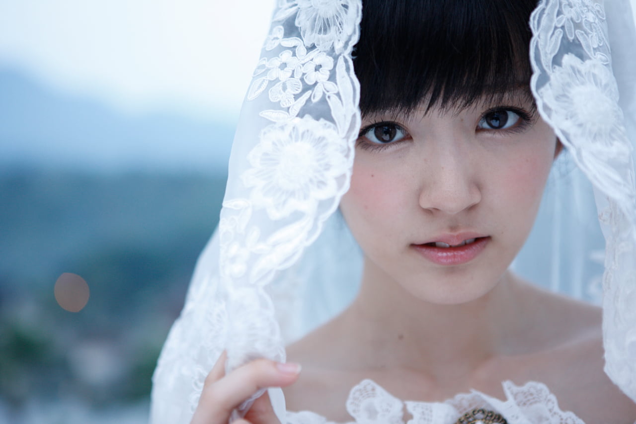 white dress, Airi Suzuki, 720P, outdoors, HD Wallpaper