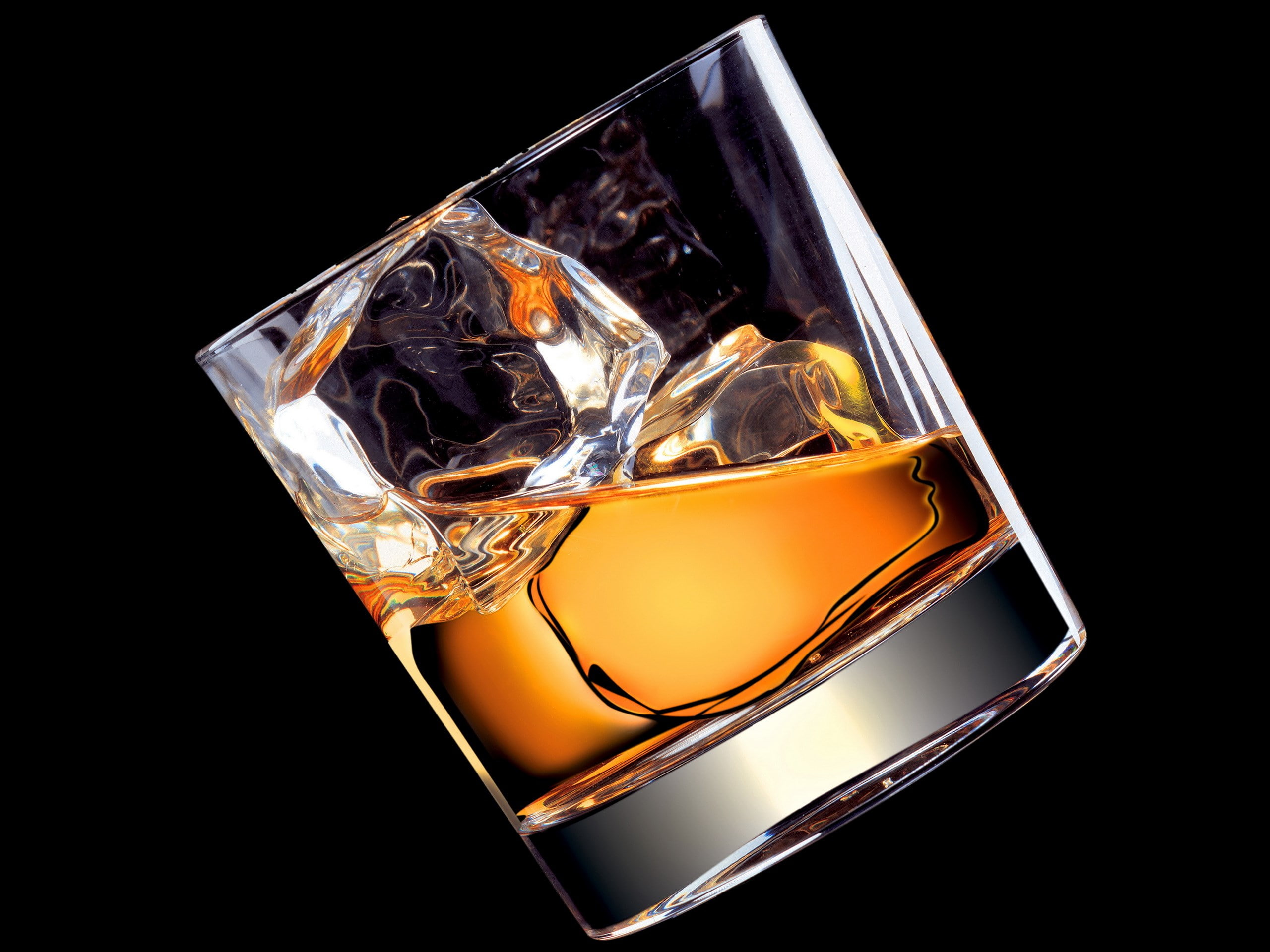 drink, transparent, close-up, no people, jewelry, drinking glass, food and drink, 2K, luxury, gemstone, diamond - gemstone, whisky, household equipment, HD Wallpaper