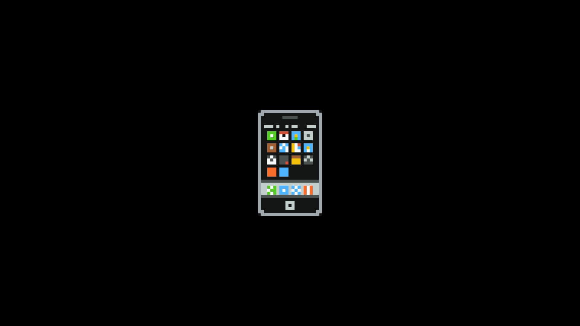 telephone, smartphone, pixel art, iPhone, 1080P, pixels, minimalism, HD Wallpaper