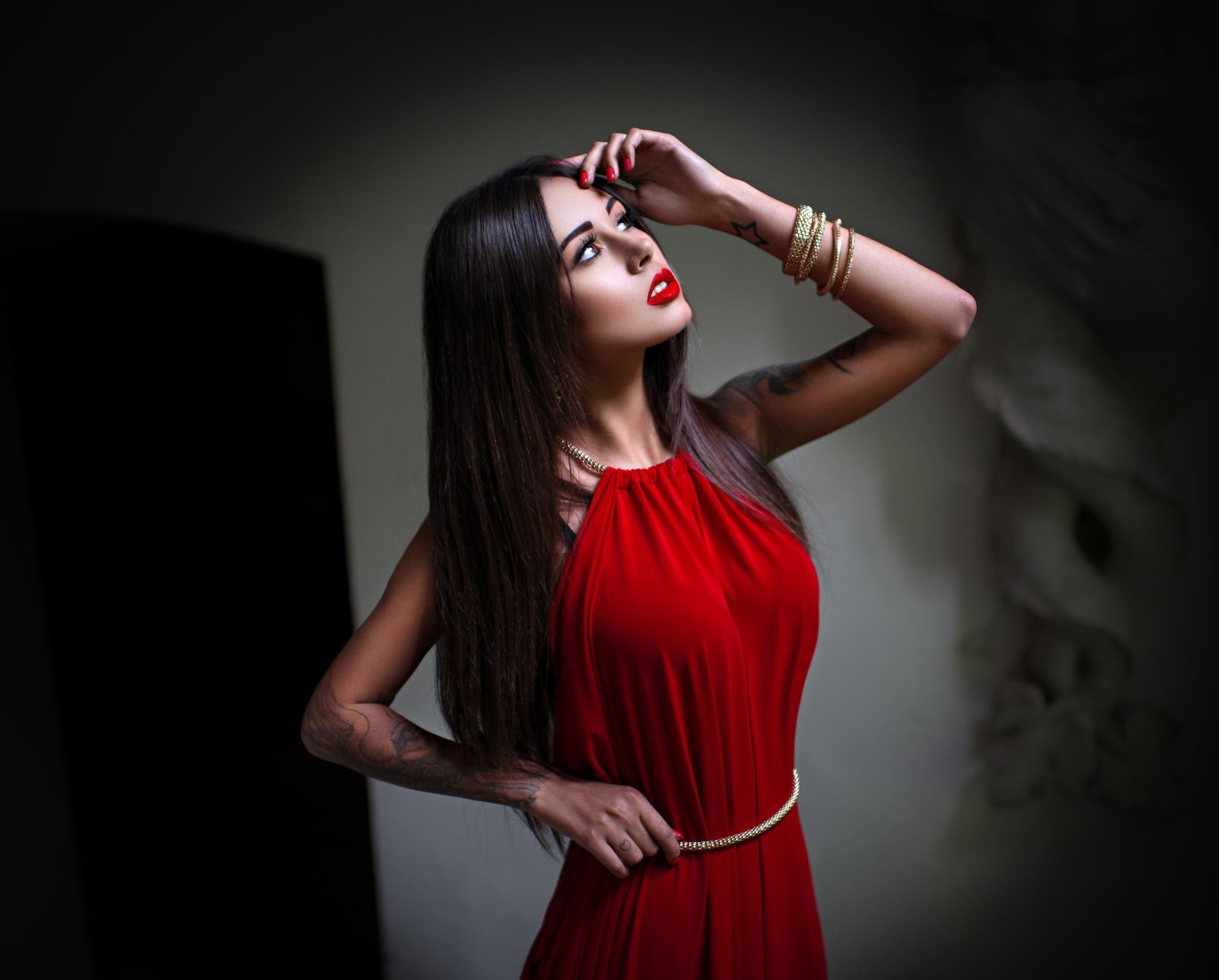 Diana Melison, tattoo, model, women, 1080P, HD Wallpaper
