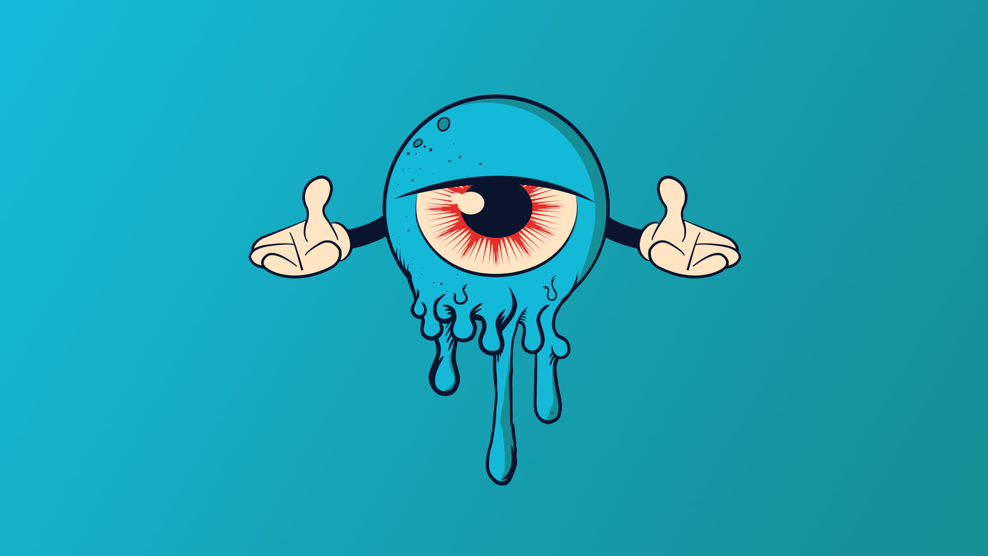 Eye, Monster, 1080P, Dark, Cartoon, HD Wallpaper