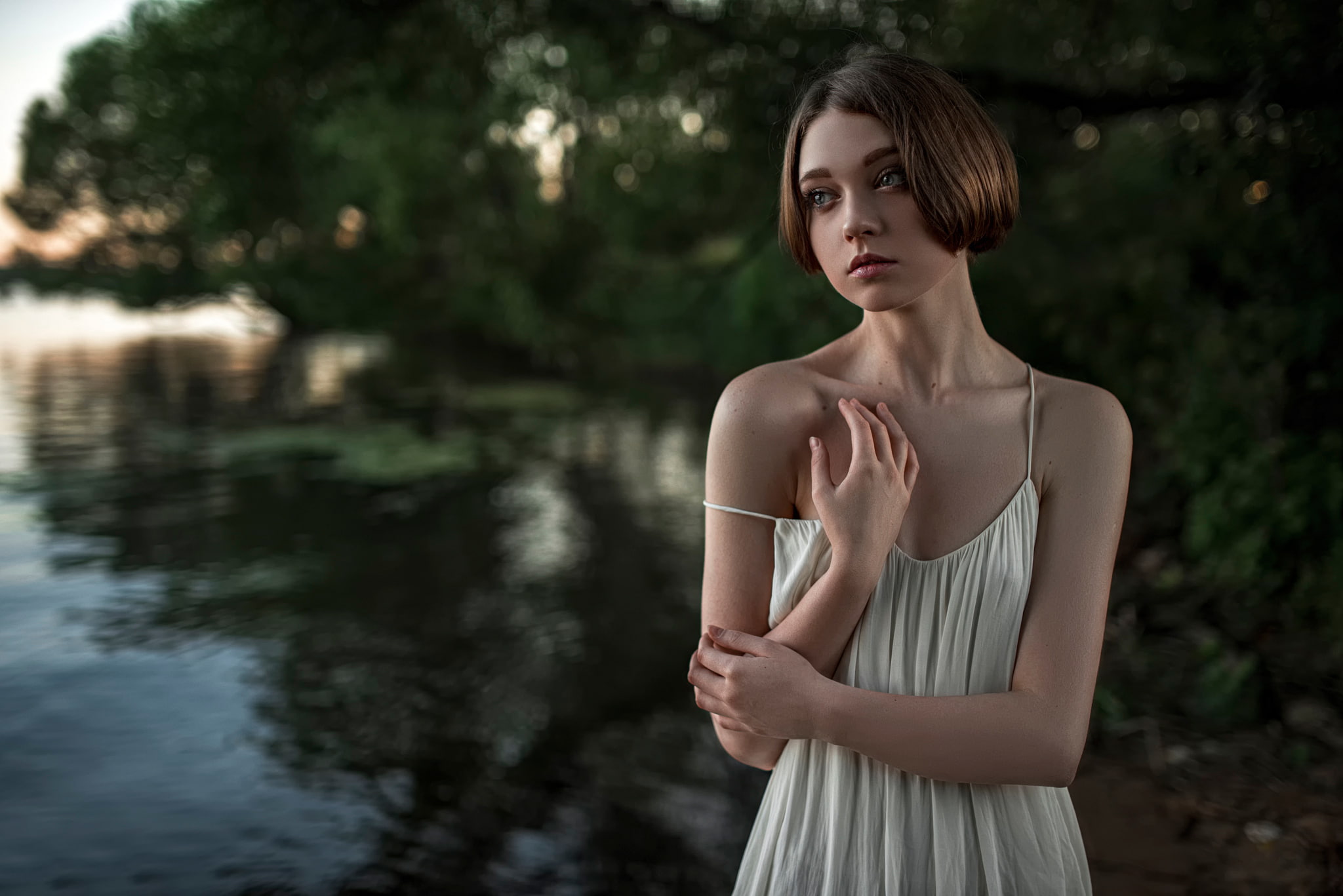 Russia, Olga Pushkina, tenderness, Olya, 1080P, the beauty, George Chernyadev, HD Wallpaper