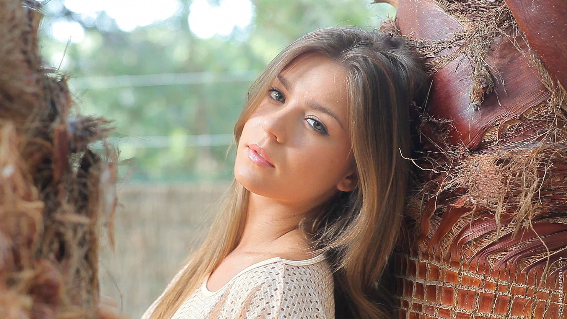 relaxation, caucasian Ethnicity, cheerful, shirt, young Adult, 1080P, teenage Girls, Lily C, fashion Model, hairstyle, teenager, looking, Raisa, long Hair, HD Wallpaper