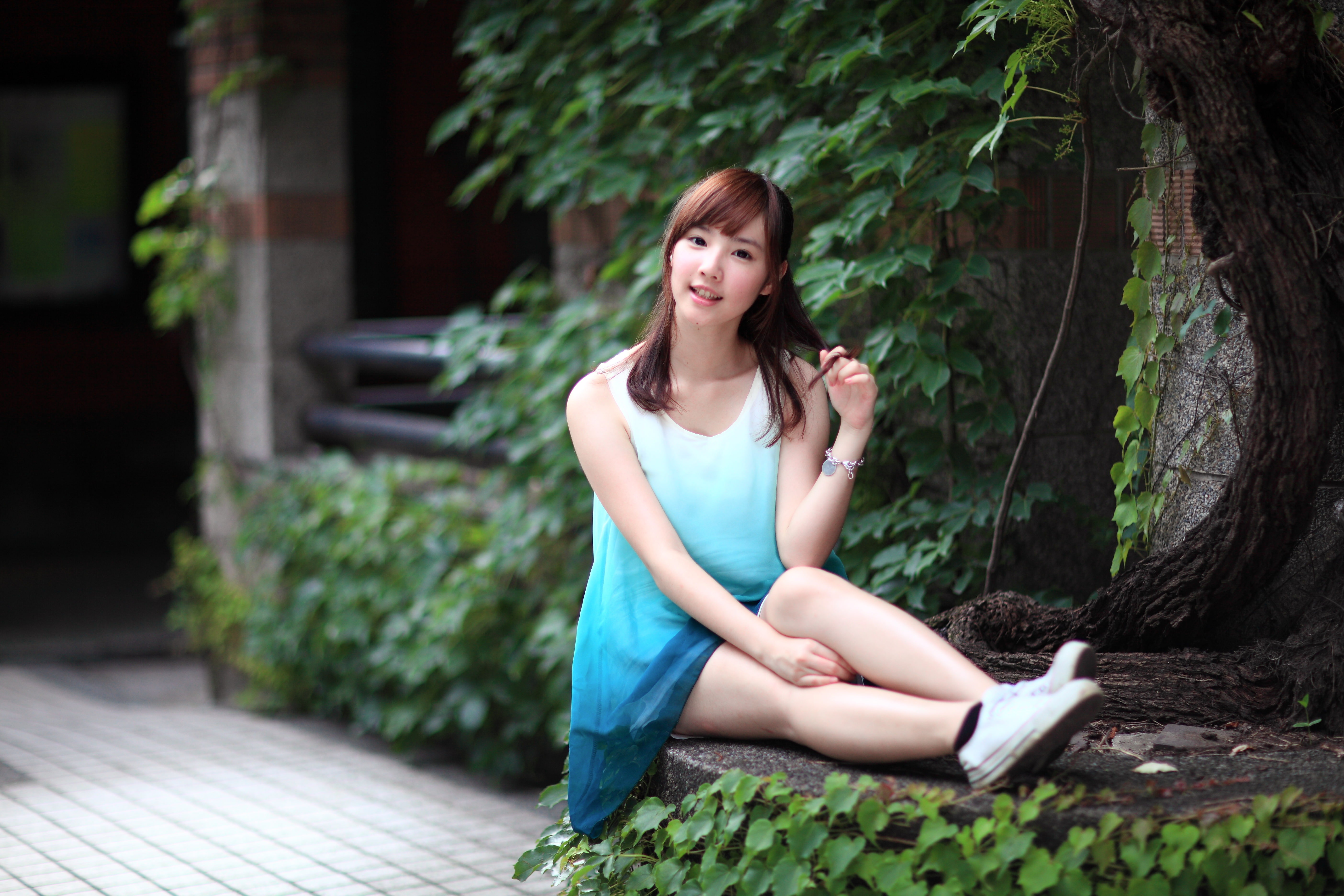 sneakers, 5K, women, Asian, HD Wallpaper