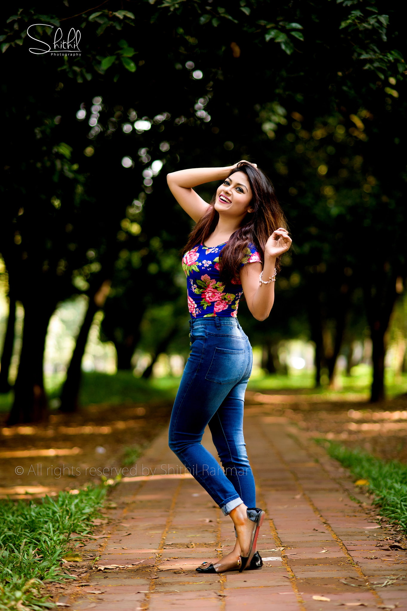 photography, Bangladeshian, women, Shithil Rahman, 1080P, smiling, model, Asian, Phone HD Wallpaper