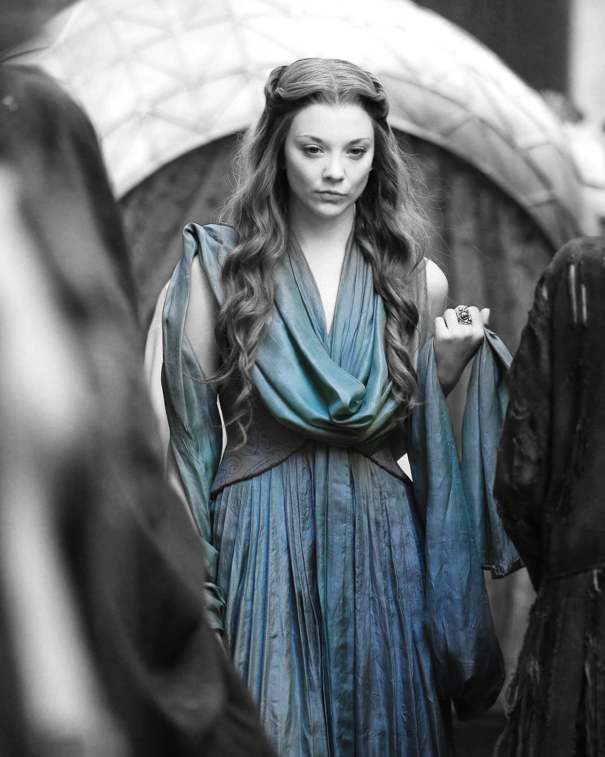 actress, Photoshop, 2K, Game of Thrones, women, Margaery Tyrell, selective coloring, Natalie Dormer, Phone HD Wallpaper