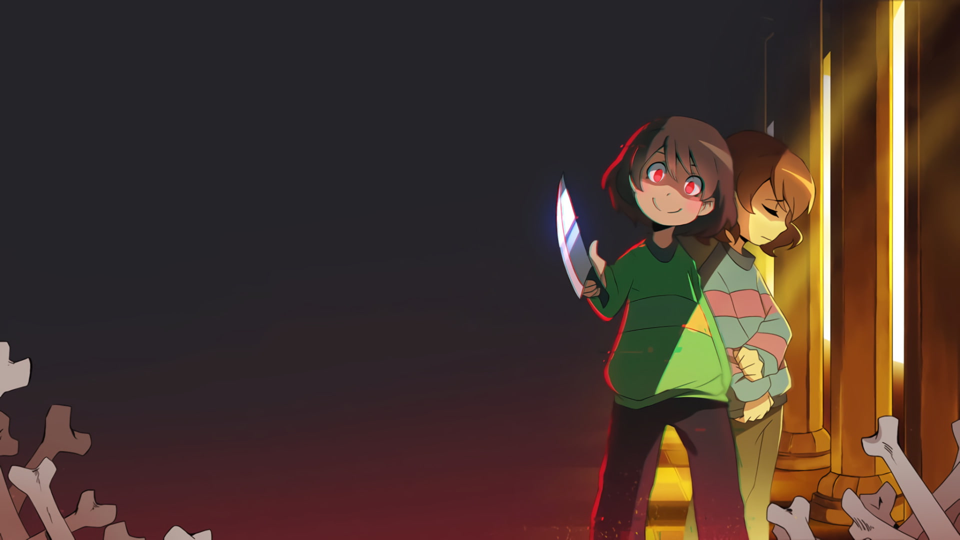 Video Game, Undertale, Frisk (Undertale), Chara (Undertale), 1080P, HD Wallpaper