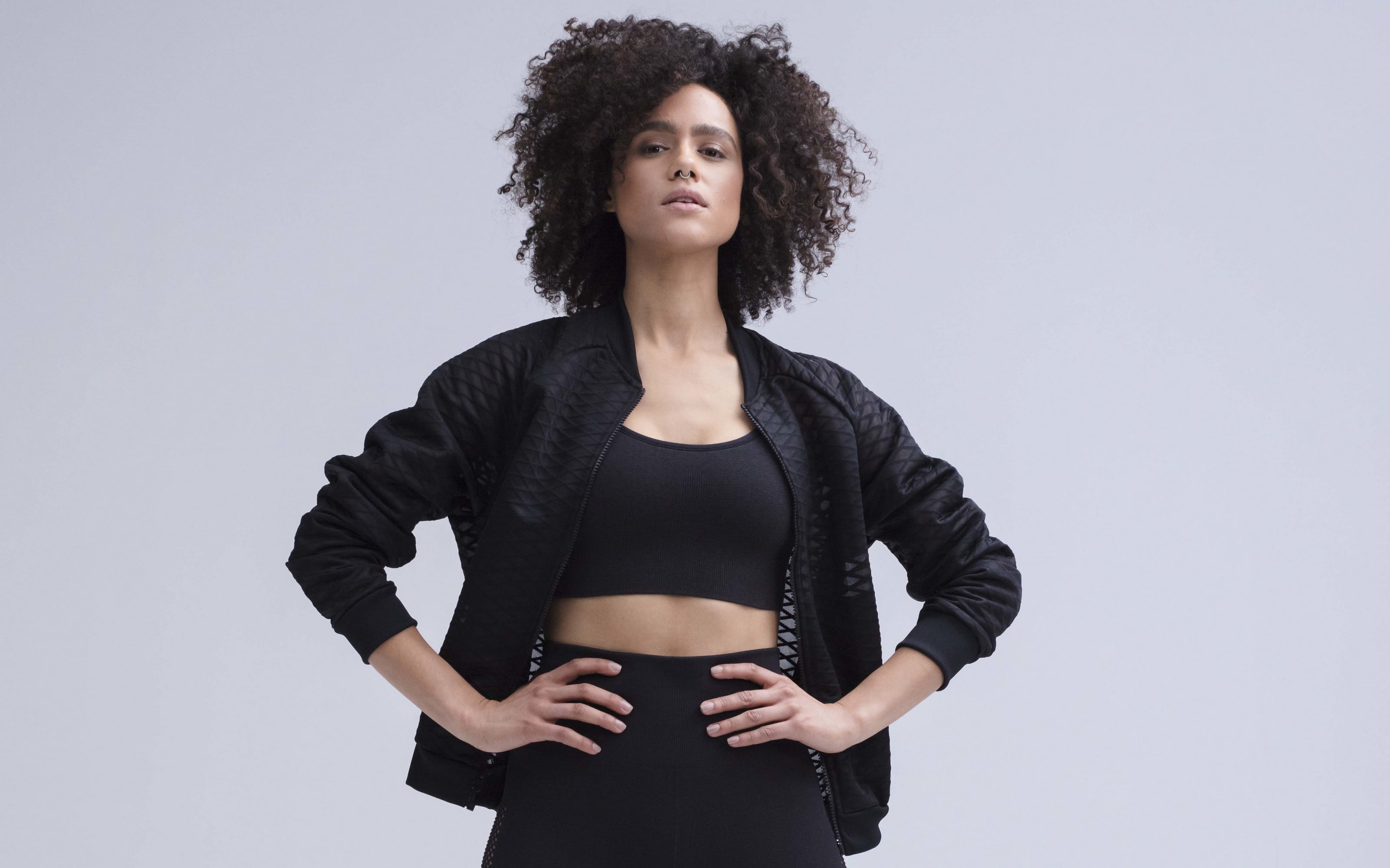 English, 2K, Actresses, Actress, Nathalie Emmanuel, Black Hair, HD Wallpaper