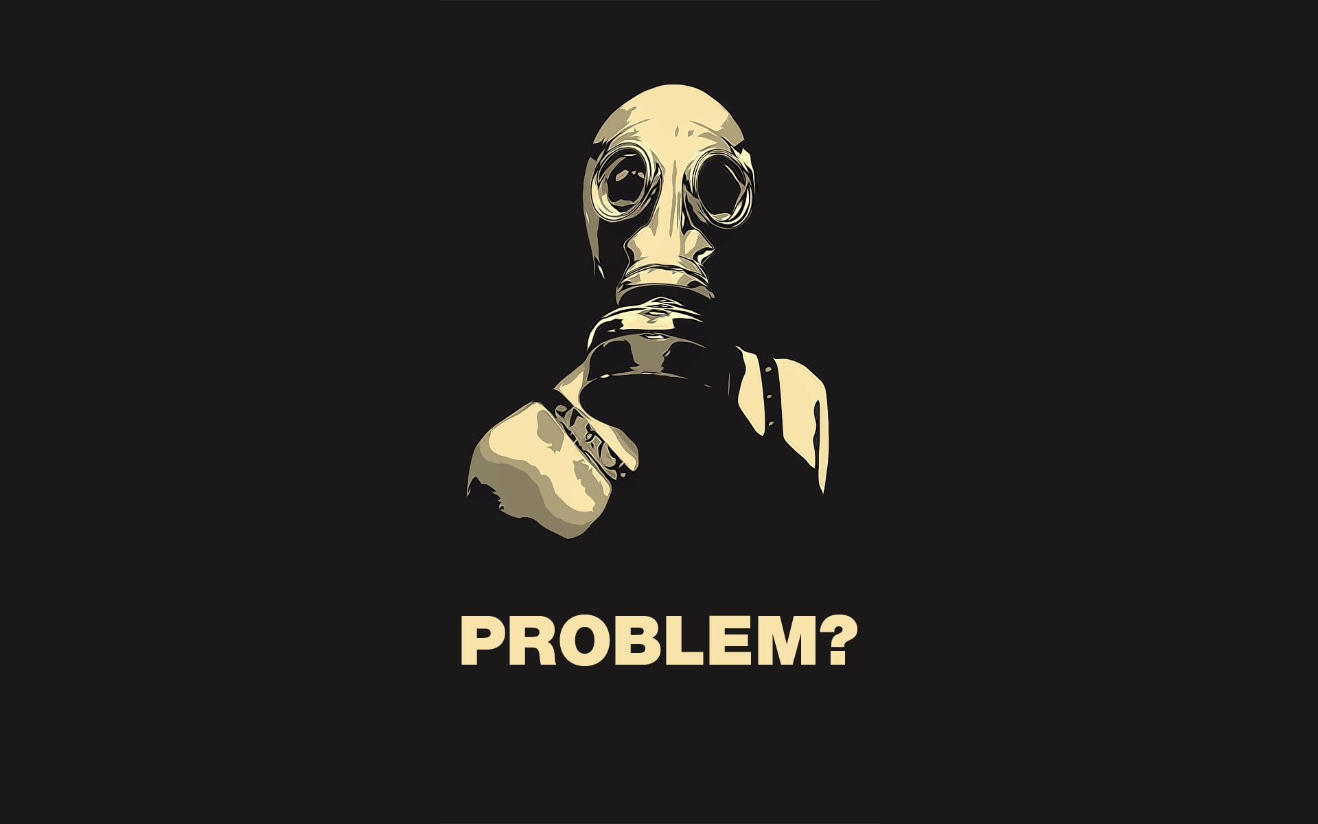 gas, Dark, 1080P, Gas Mask, text, illustration, overlay, problem, mask, HD Wallpaper