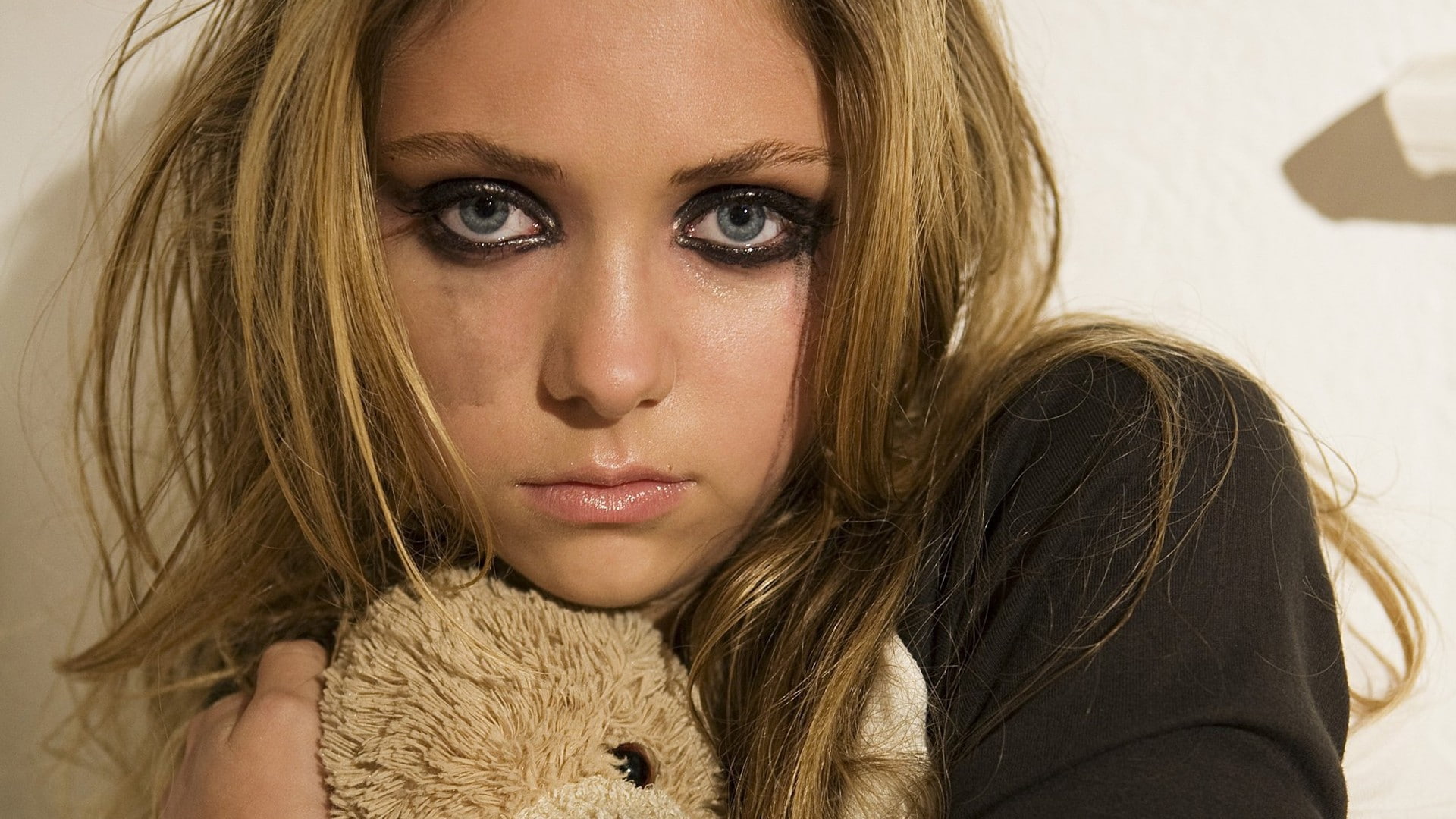 tears, Taylor Momsen, 1080P, blue eyes, crying, HD Wallpaper