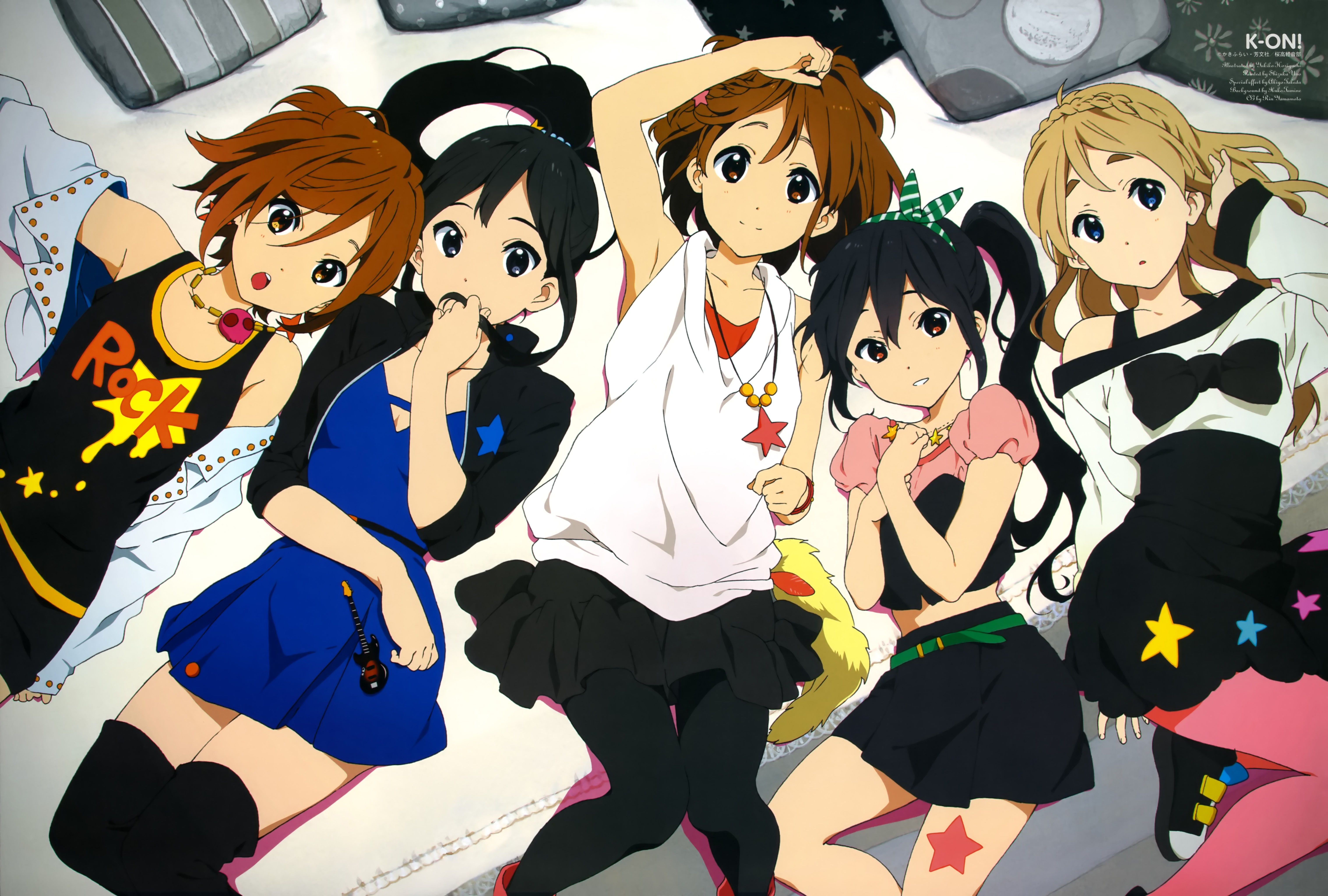Akiyama Mio, mask - disguise, human representation, celebration, day, front view, lifestyles, real people, indoors, anime girls, leisure activity, mask, HD Wallpaper