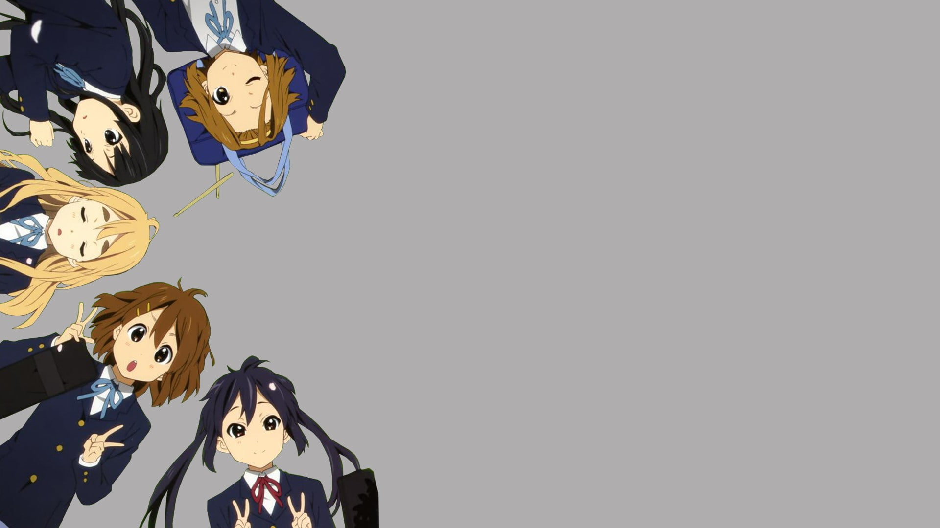 K-ON!, Nakano Azusa, no people, anime girls, studio shot, anime, art and craft, nature, Akiyama Mio, music, representation, arts culture and entertainment, HD Wallpaper