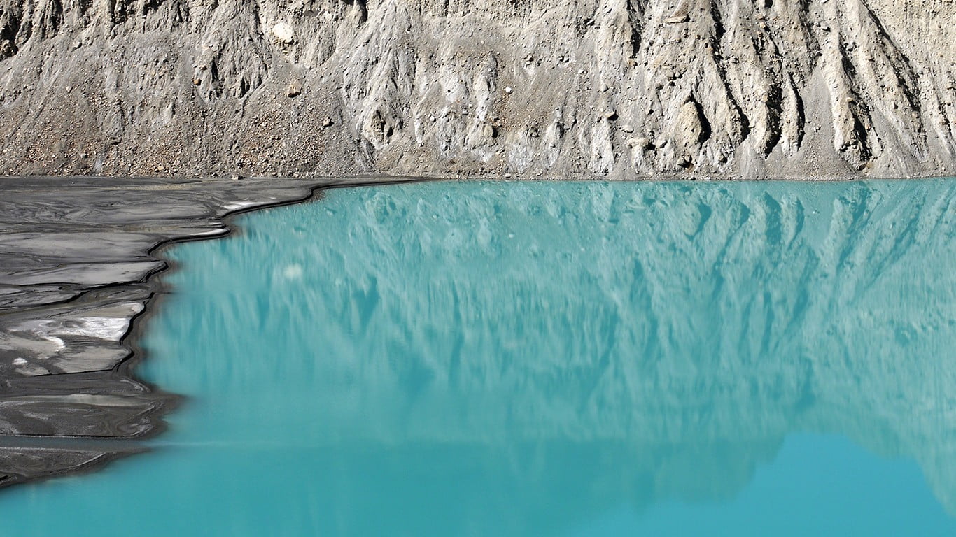 day, rock, swimming pool, 720P, blue, scenics - nature, land, reflection, water, beauty in nature, lagoon, solid, Himalayas, idyllic, tranquility, closeup, HD Wallpaper