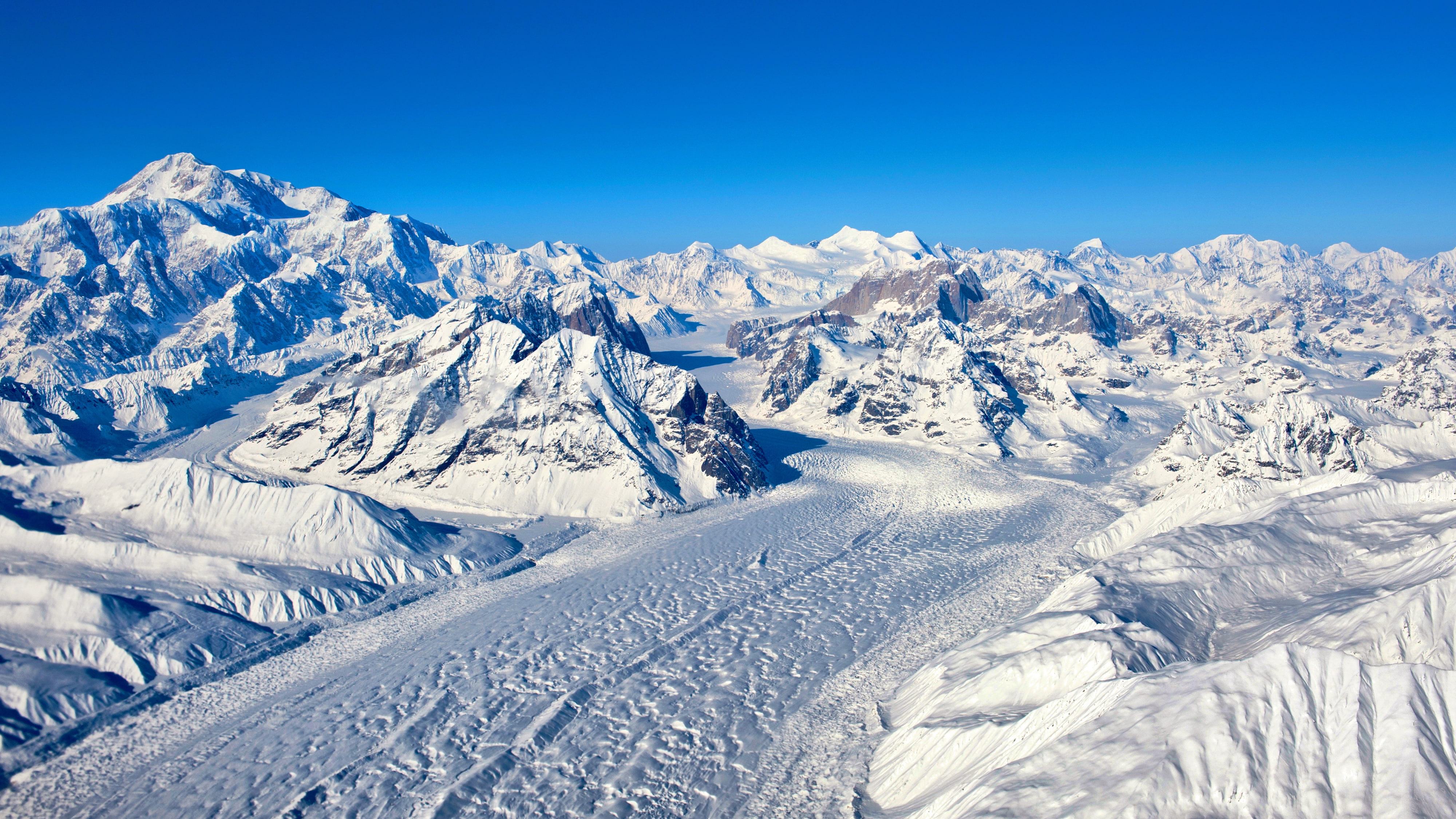 Winter, Himalayas, 4K, 4K, Mountains, HD Wallpaper