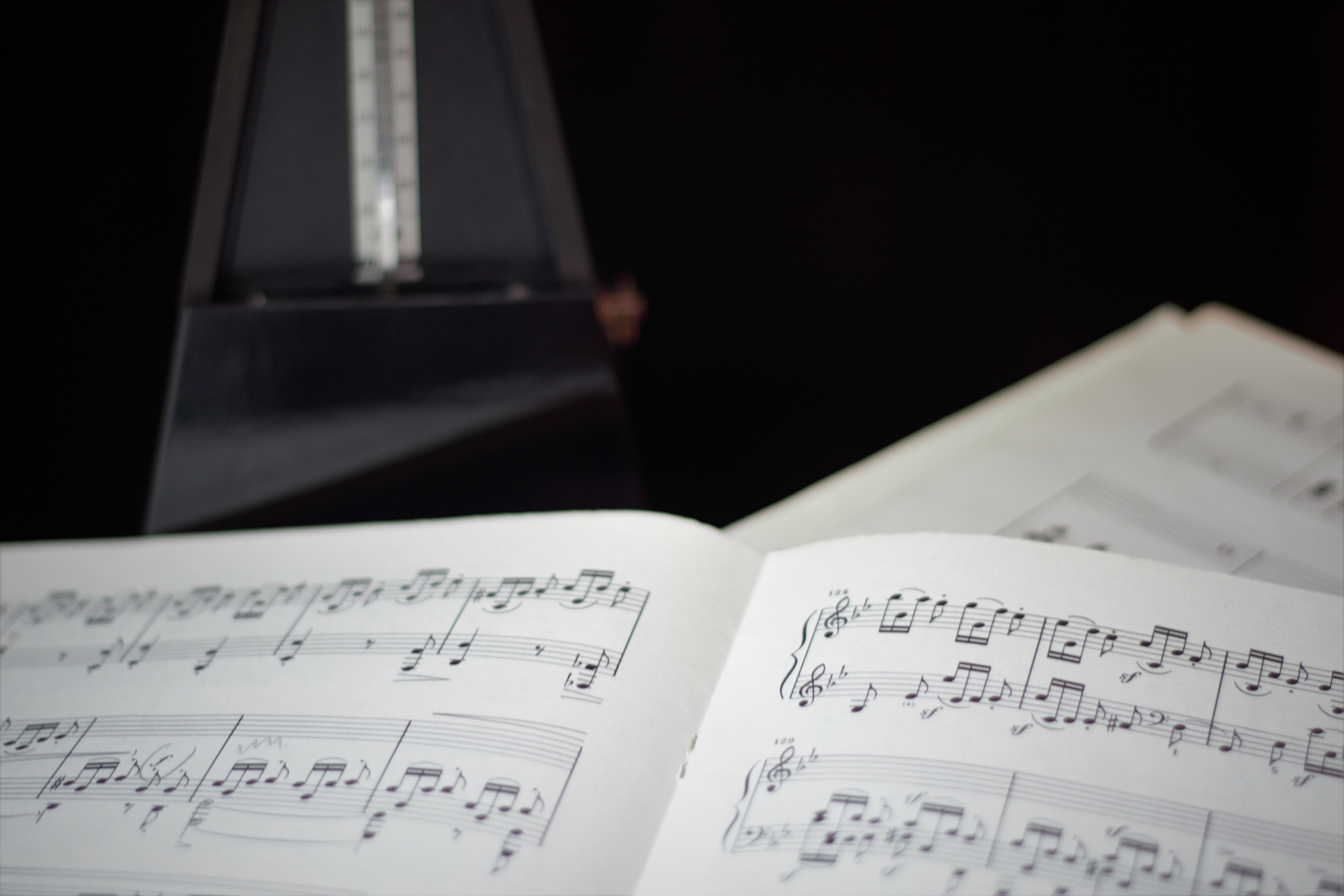 communication, publication, lyrics, harmony, sheet music, 5K, composer, music, pace, pianist, classic, no people, key, agreement, note, selective focus, HD Wallpaper