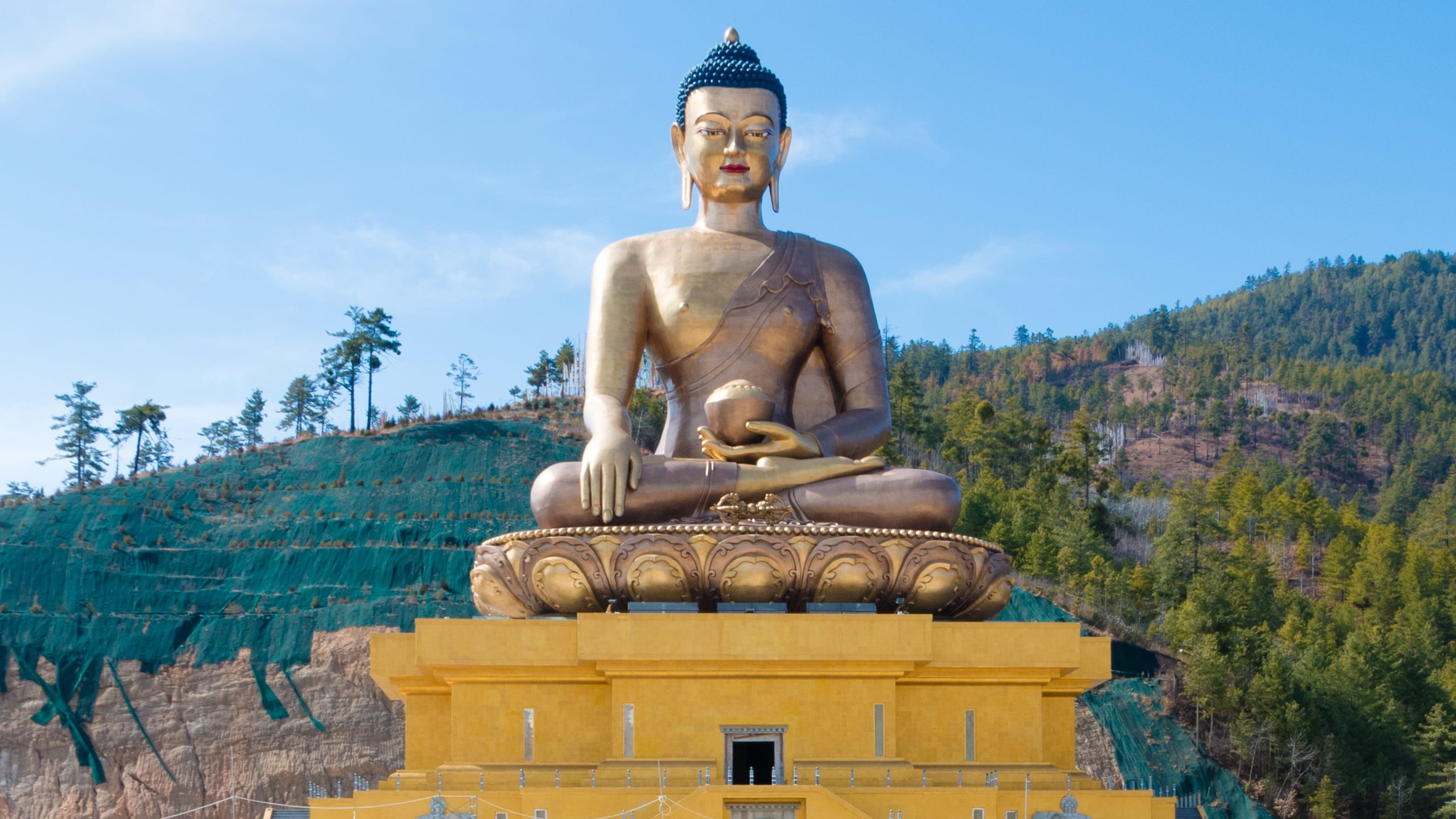 belief, sculpture, art and craft, bhutan, creativity, spirituality, idol, place of worship, human representation, religion, tree, no people, statue, travel destinations, HD Wallpaper