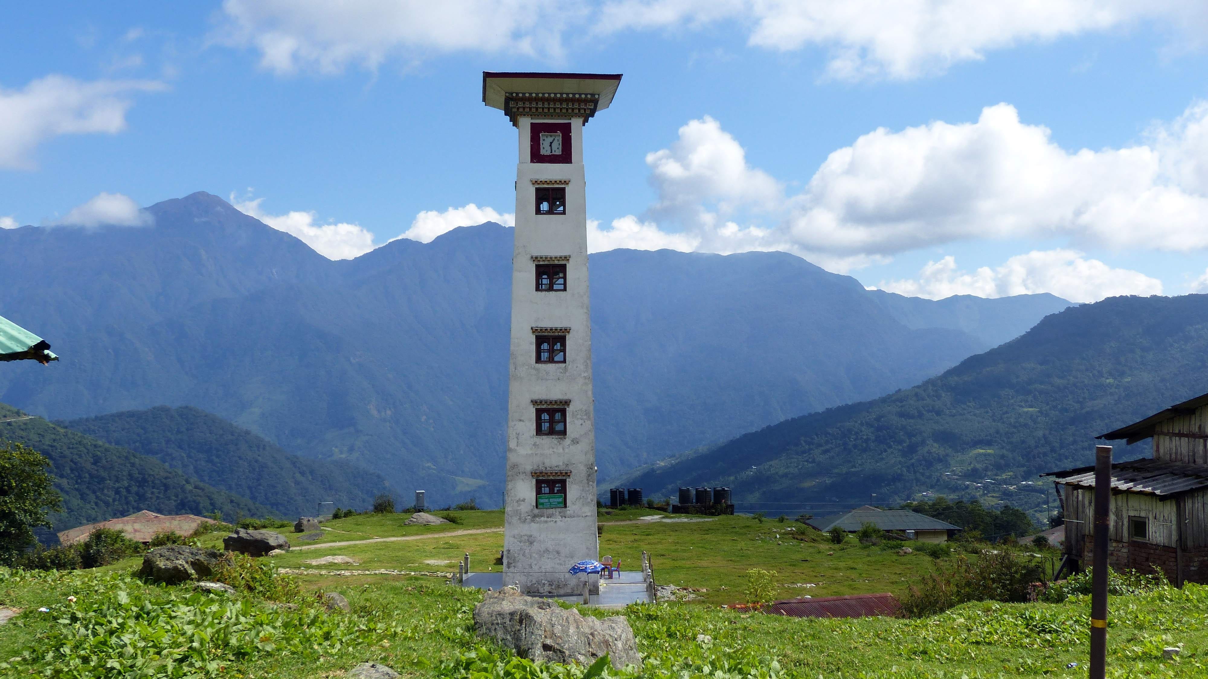 4K, beauty in nature, asia, religion, tower, bhutan, travel, architecture, environment, belief, outdoors, scenics - nature, nature, no people, sky, guidance, HD Wallpaper