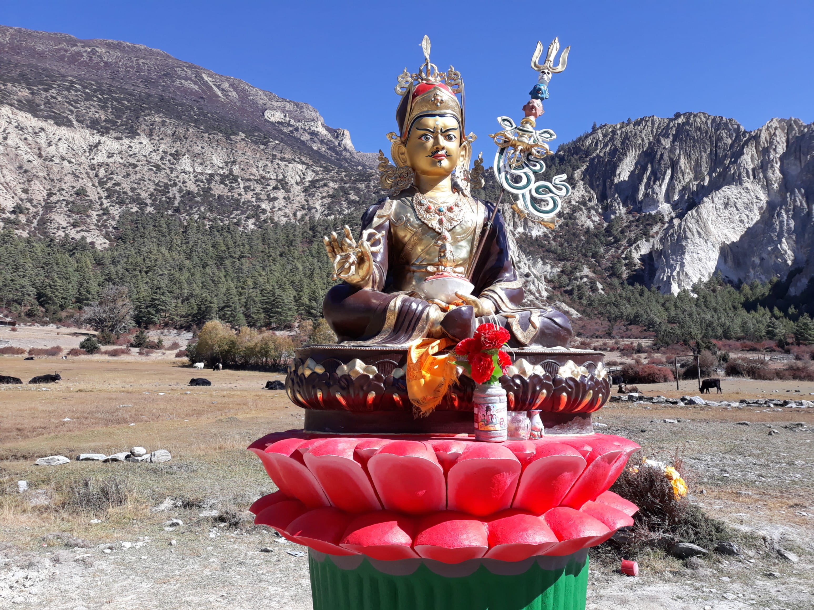 religion, pawankawan, representation, no people, fresh, himal, place of worship, architecture, statue, himalayas, male likeness, trekking, art and craft, HD Wallpaper