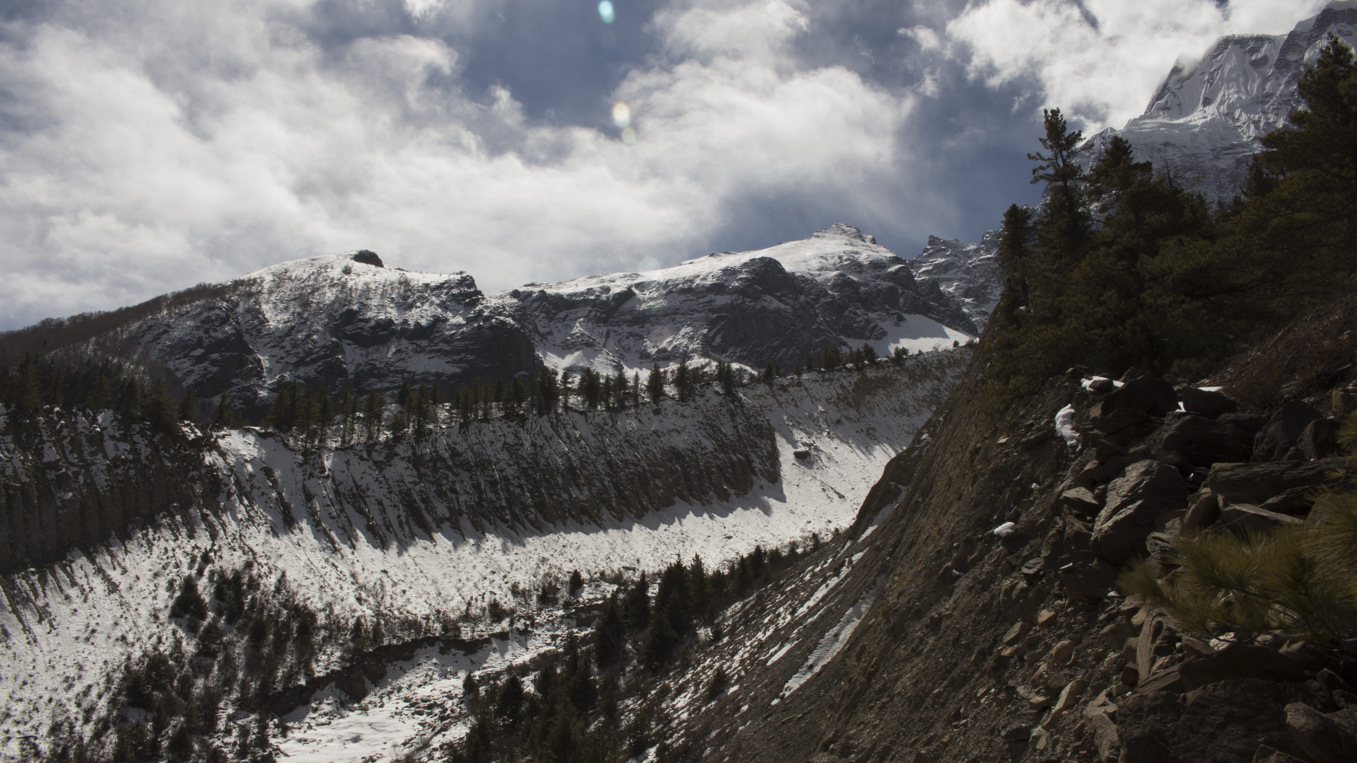 travel, land, annapurna, tranquility, scenics - nature, rocks, tranquil scene, nature, plant, winter, mountains, exiting, beauty in nature, landscape, environment, HD Wallpaper