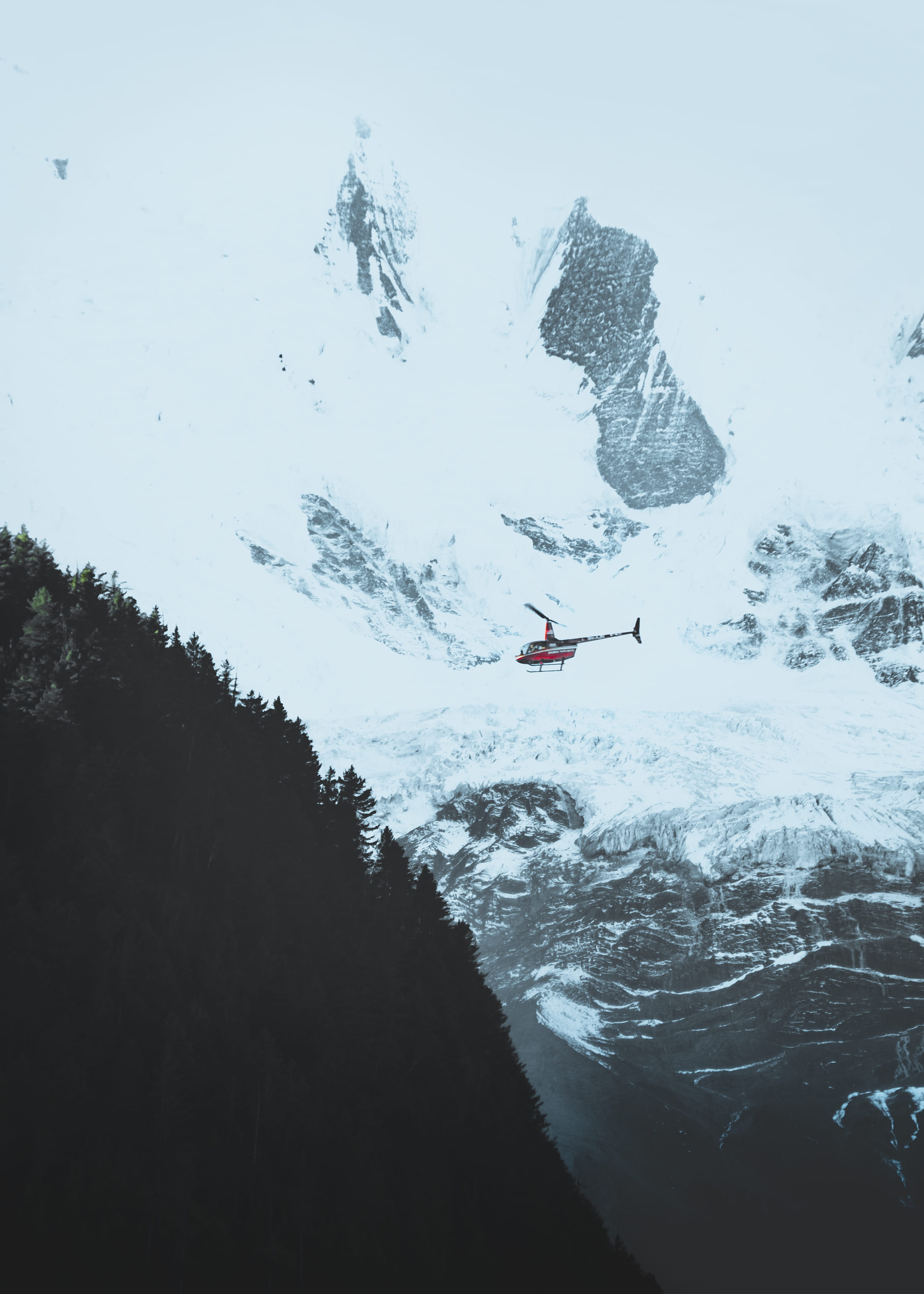 mountain Range, extreme Sports, snow, nepal, scenics, no People, heli, annapurna, alpine, helicopter, trip, flight, travel, transport, apline, outdoors, Phone HD Wallpaper