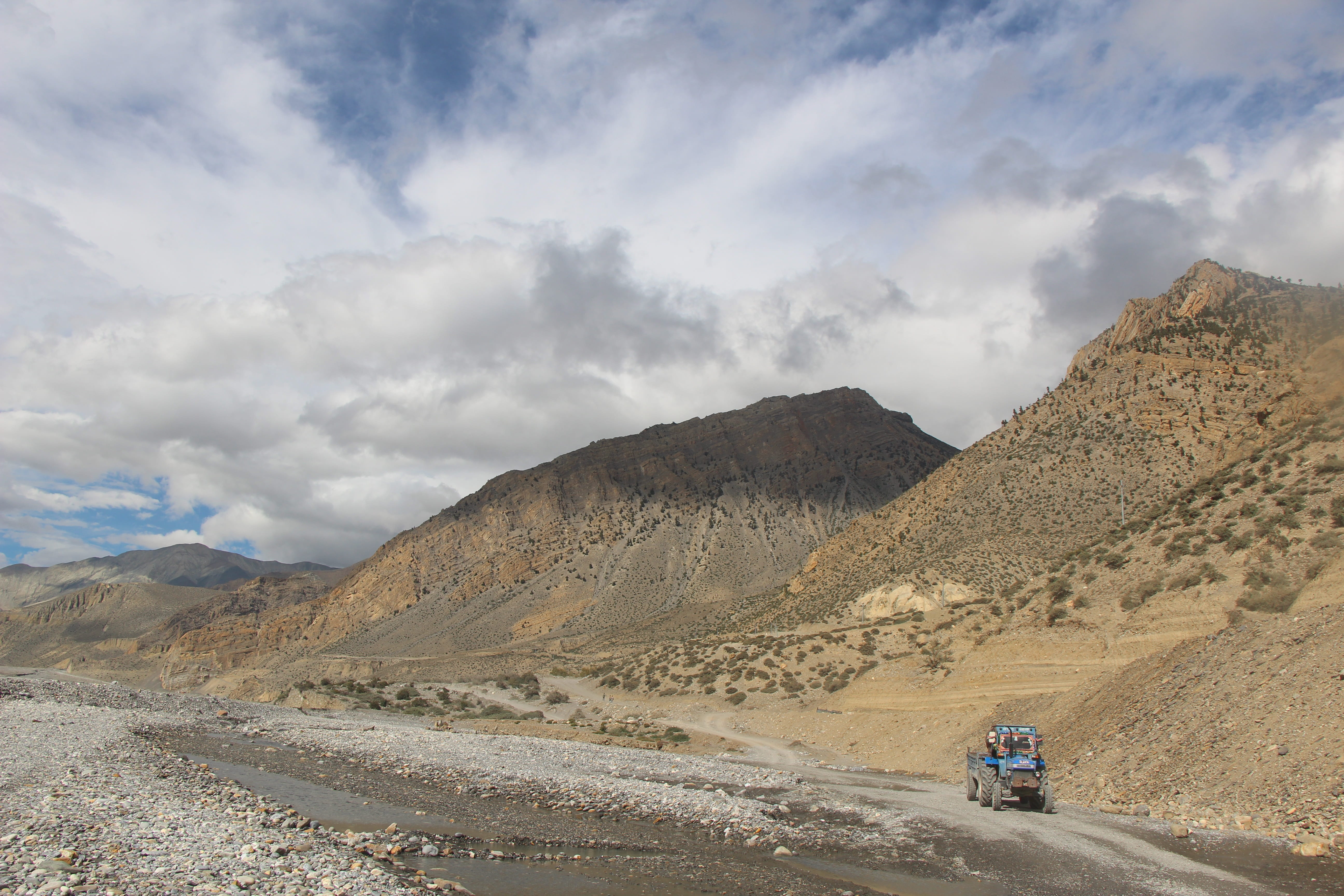 environment, trekking, nature, car, scenics - nature, adventure, hiking, mountain range, mode of transportation, climate, non-urban scene, arid climate, HD Wallpaper