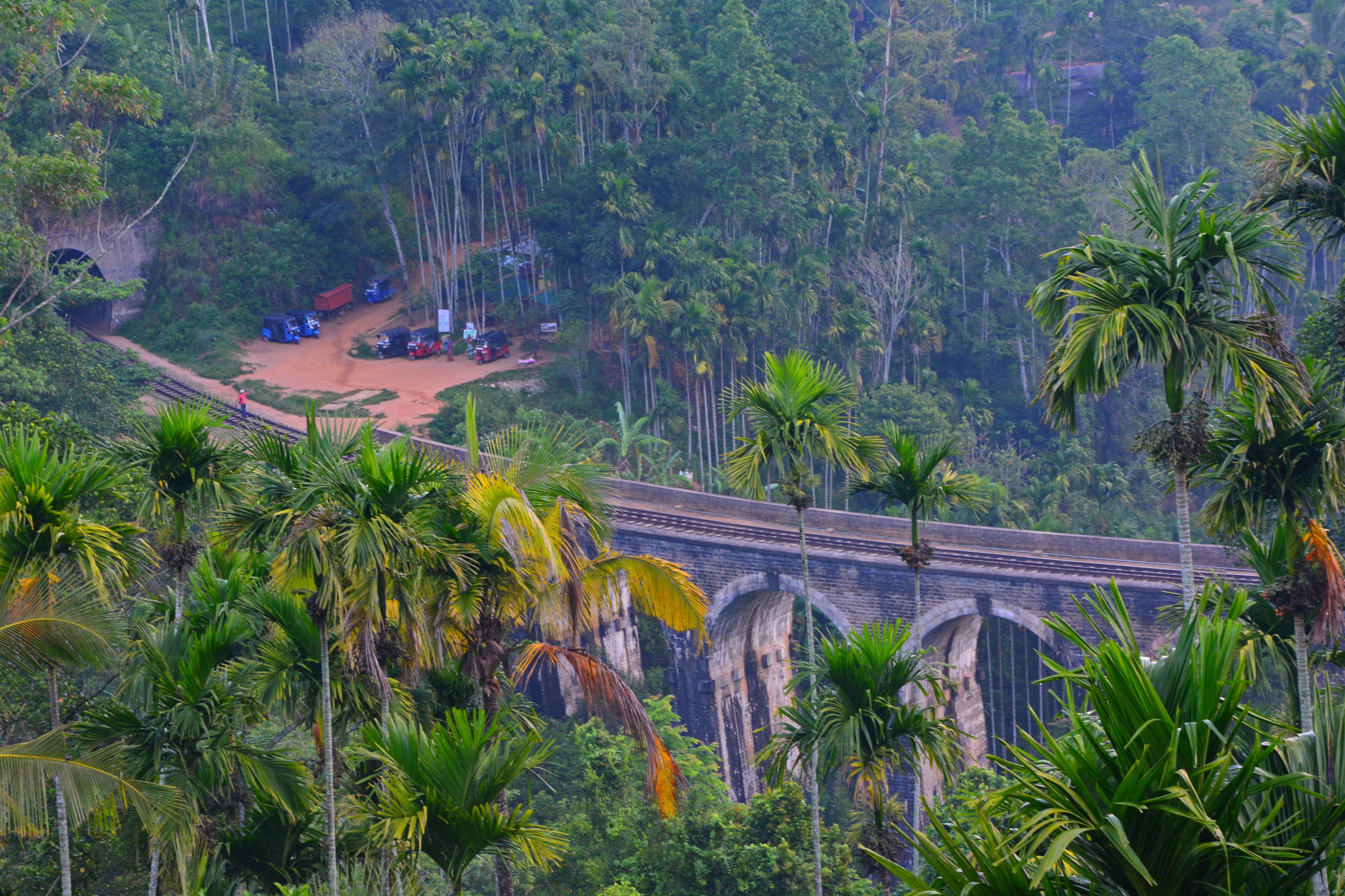 day, land, bridge, high angle view, asia, tranquil scene, plant, architecture, landscape, nature, vacation, travel, tropical climate, outdoors, no people, HD Wallpaper