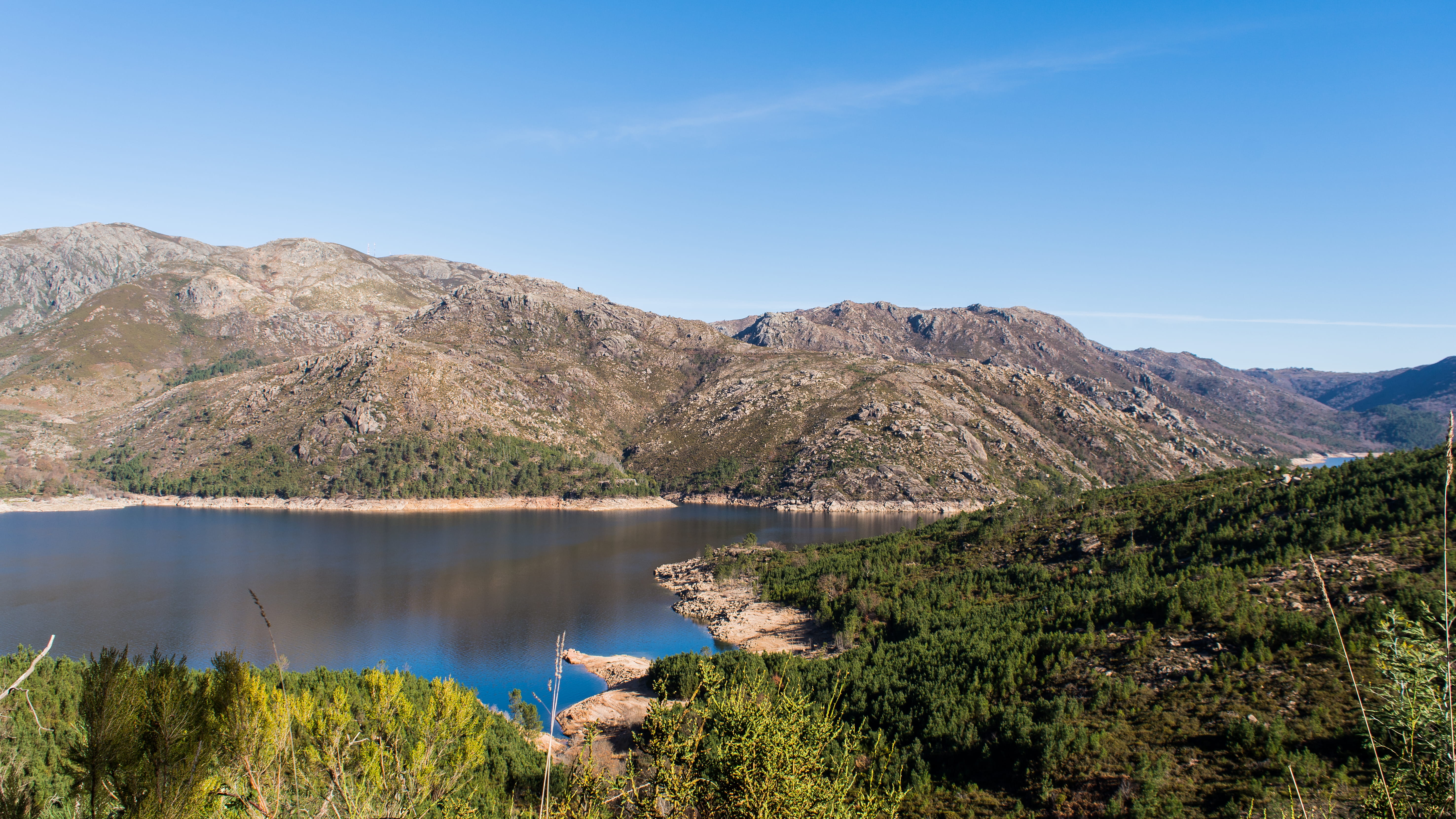 promontory, serra, plant, slope, blue sky, pine woodland, pine tree, environment, countryside, beauty in nature, outdoors, reservoir, nature, scenics - nature, HD Wallpaper