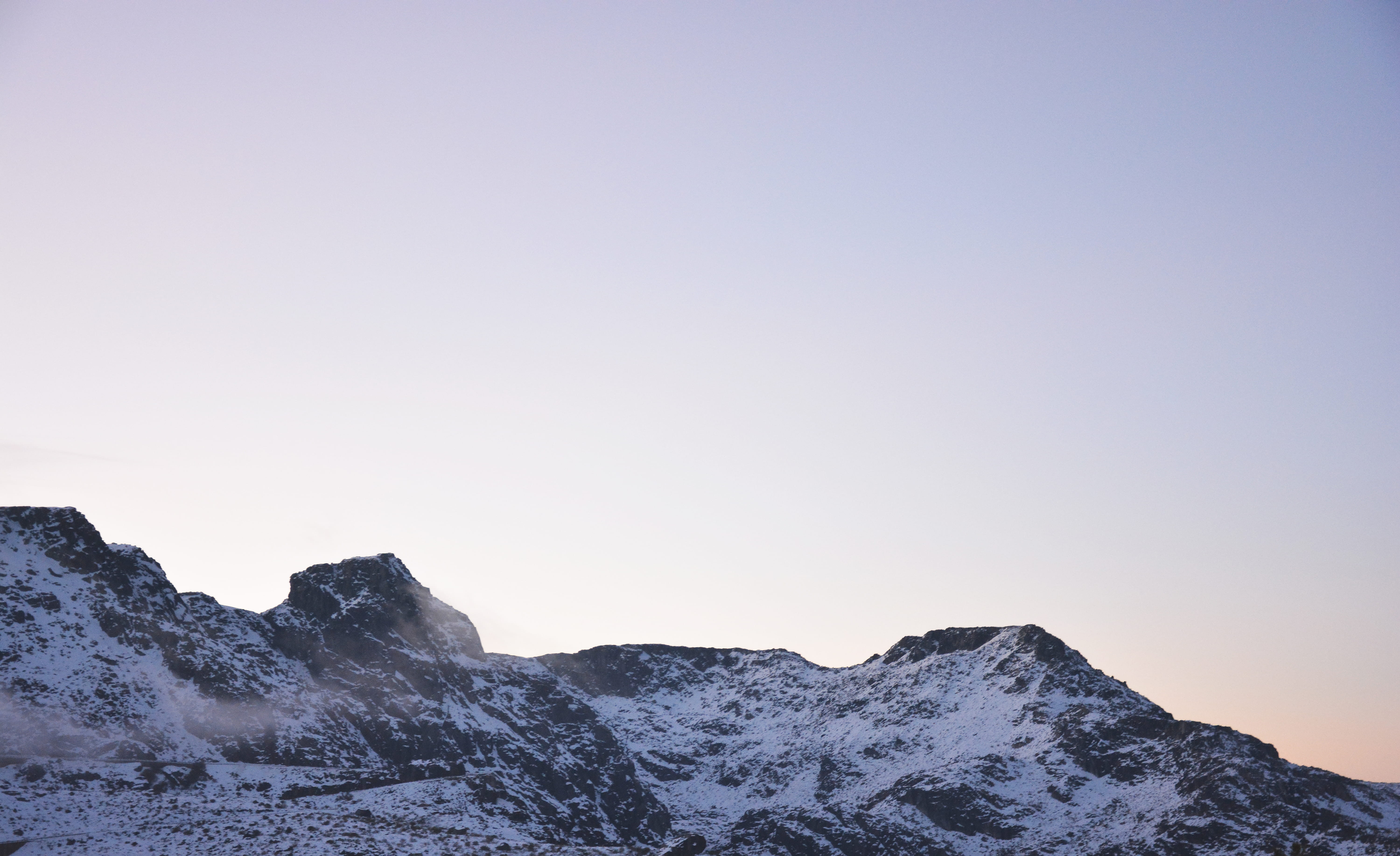 no people, non-urban scene, solid, mountain range, 5K, nature, unhais da serra, clear sky, tranquility, scenics - nature, tranquil scene, portugal, copy space, HD Wallpaper