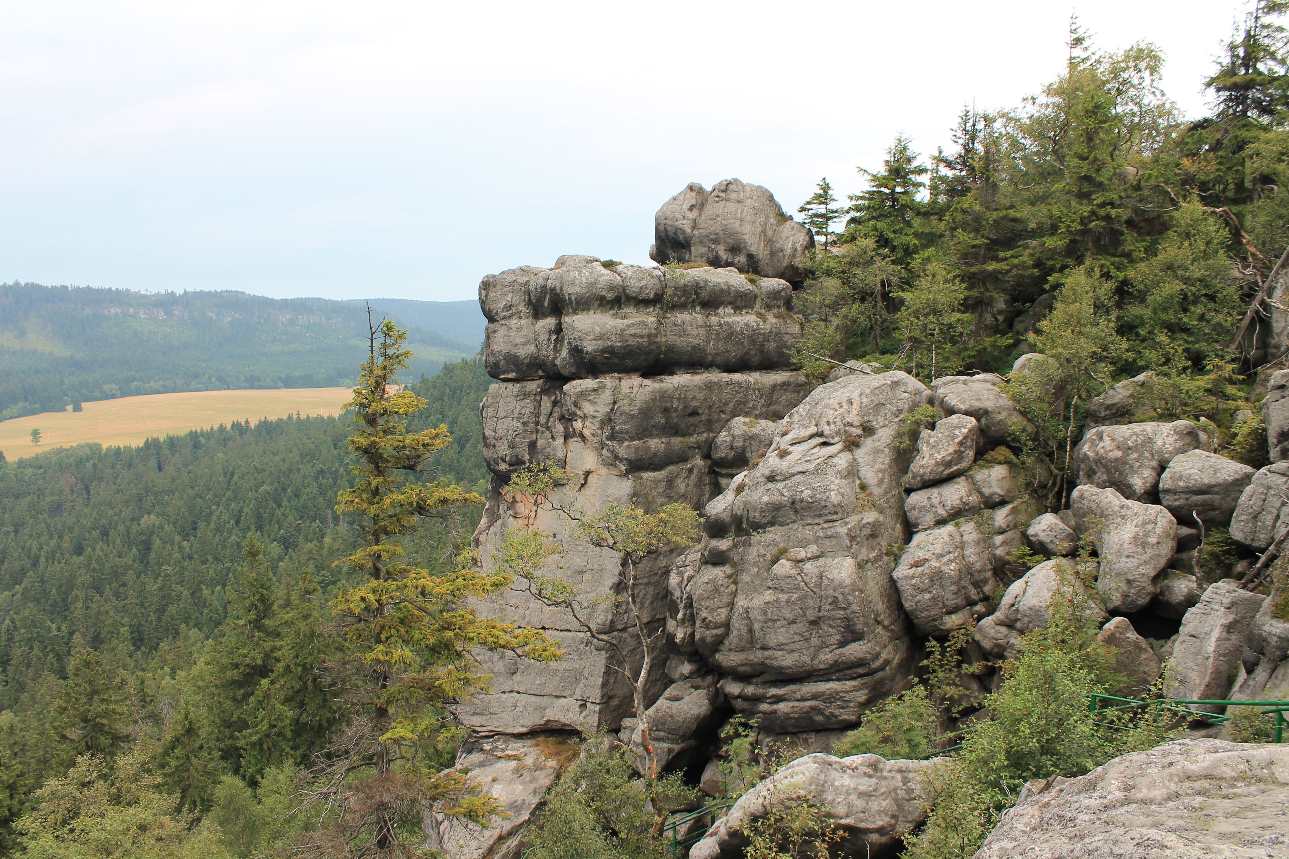 plant, Erratic, day, coniferous tree, j, tranquil scene, non-urban scene, solid, 4K, erratic rocks, kudowa, environment, no people, green color, eroded, HD Wallpaper