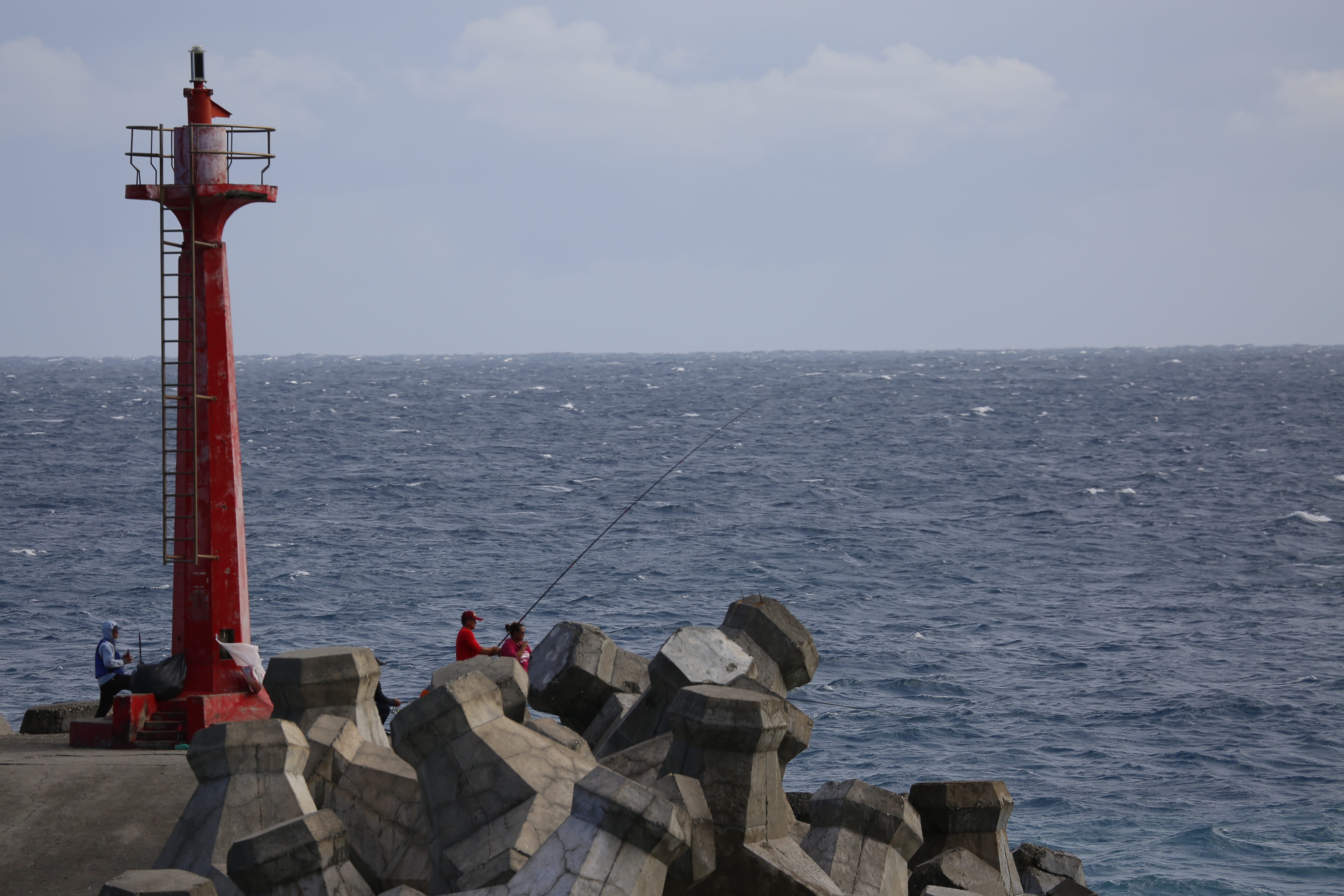 security, coast, rock, shore, navigation, scenics - nature, built structure, milestone, outdoors, nature, landscape, lighthouse, searchlight, fishing boats, HD Wallpaper