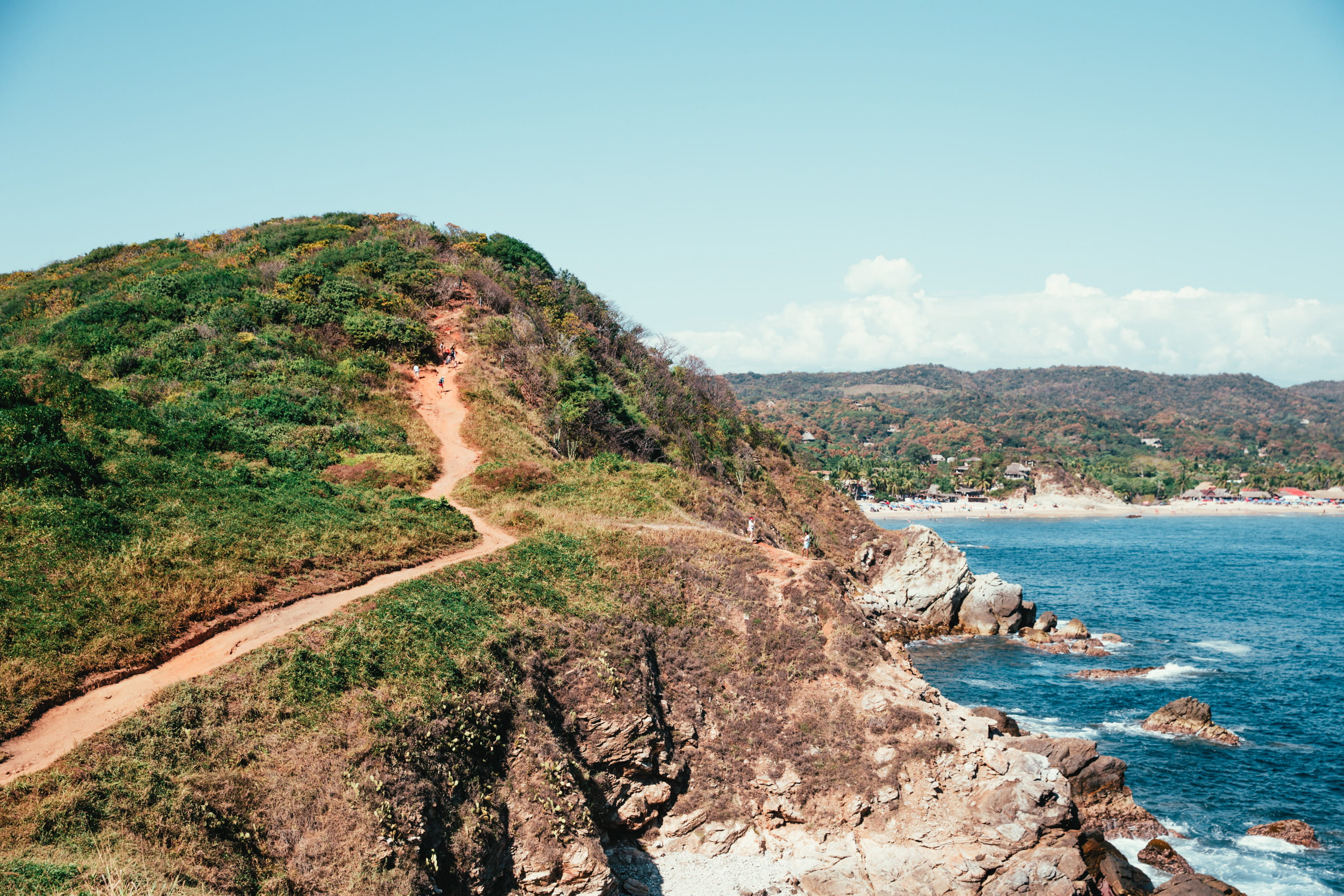 tree, Peak, background, plant, beach tourists, waves crashing, Climbing, Sky, seaside, scenics - nature, hiking, no people, nature, unrecognizable, backpackers, HD Wallpaper