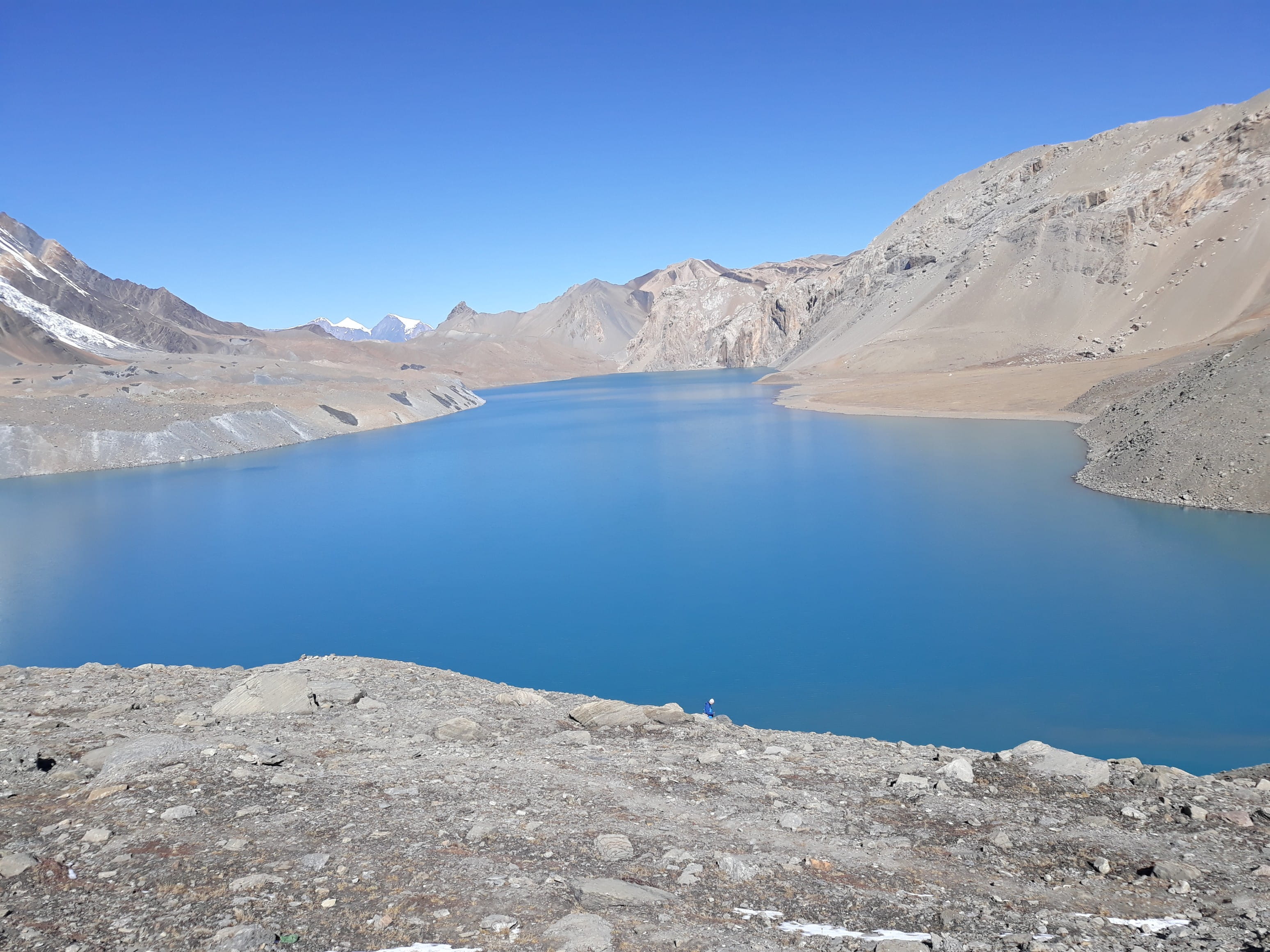 mountain peak, landscape, environment, nature, himal, view, no people, tranquil scene, tilicho lake, day, beautiful, water, pawankawan, sky, lake, treknepal, HD Wallpaper