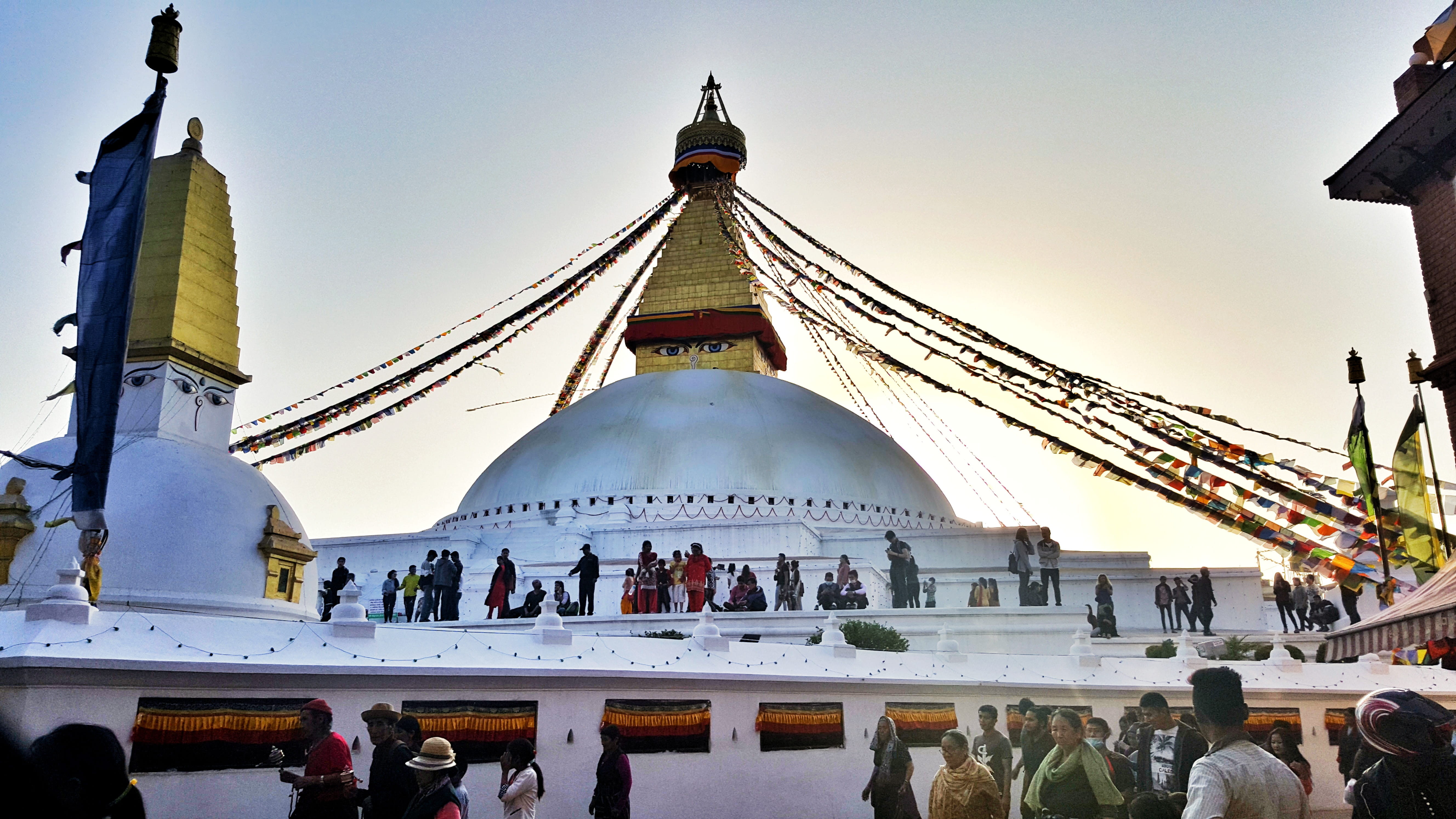 kathmandu, 5K, group of people, bouddhanath temple, tourism, travel, large group of people, lifestyles, visit, building exterior, place of worship, crowd, HD Wallpaper